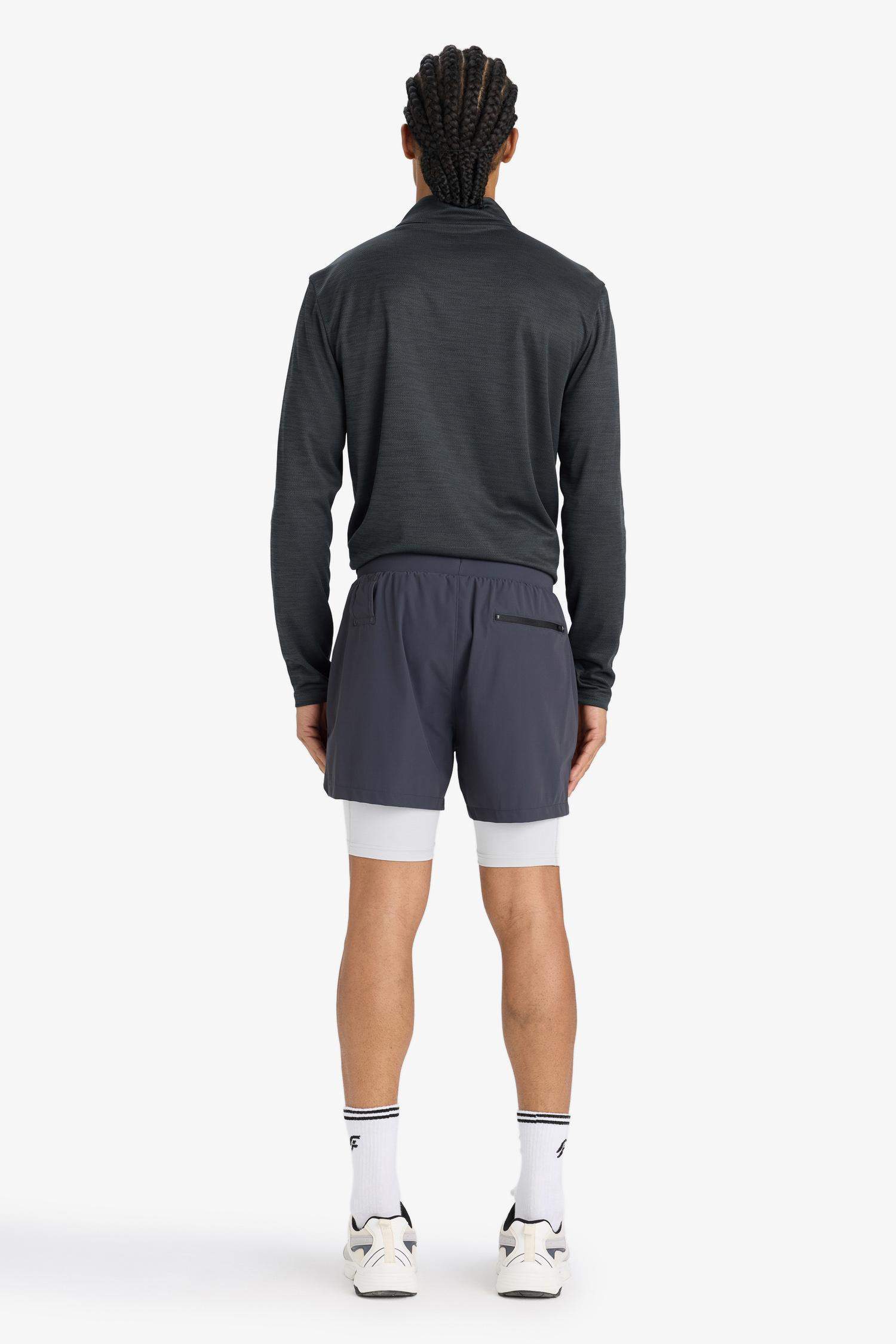 Slim Fit Dar Kesim Sporcu İçi Taytlı Kısa Paça Şort