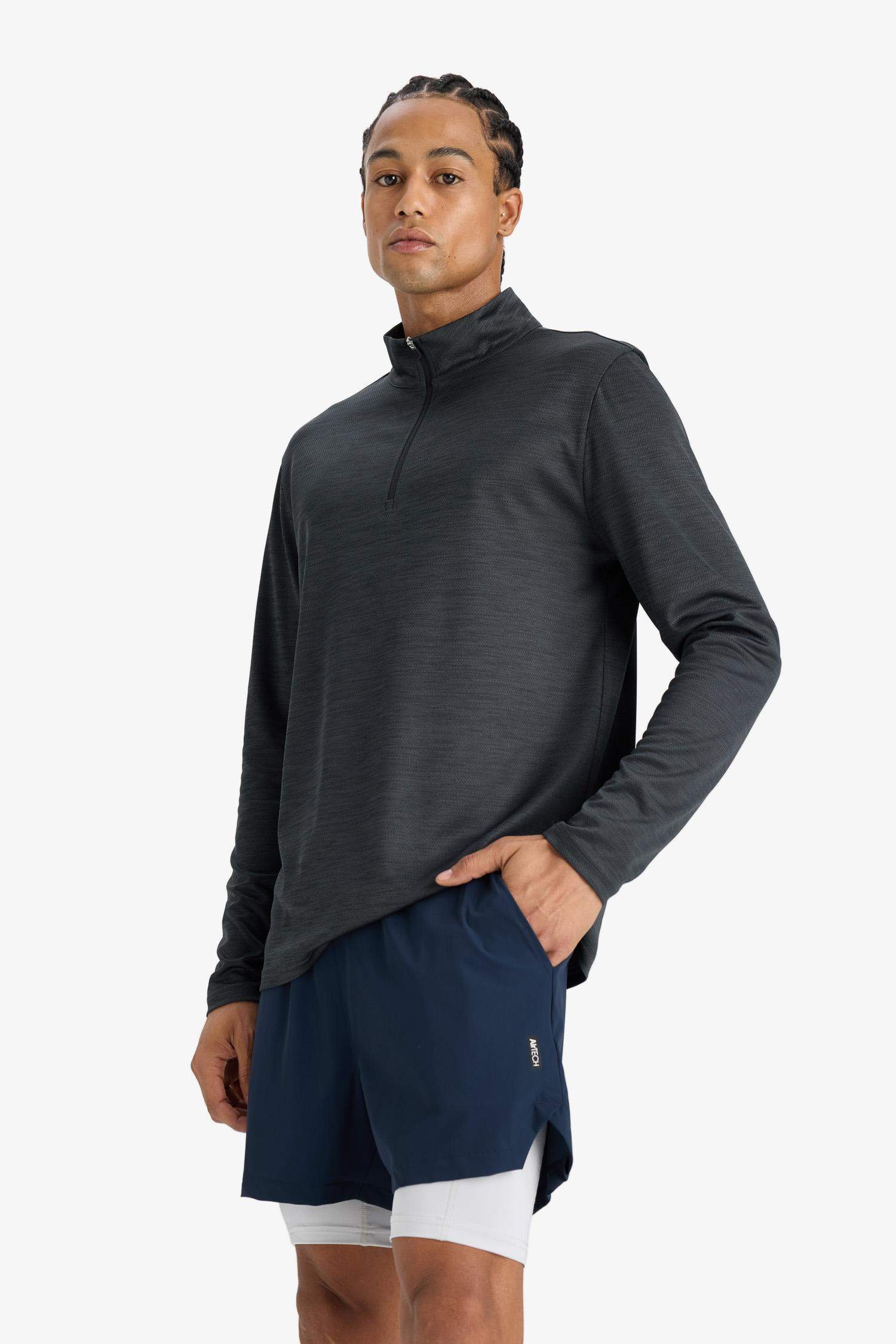 Slim Fit Dar Kesim Sporcu İçi Taytlı Kısa Paça Şort