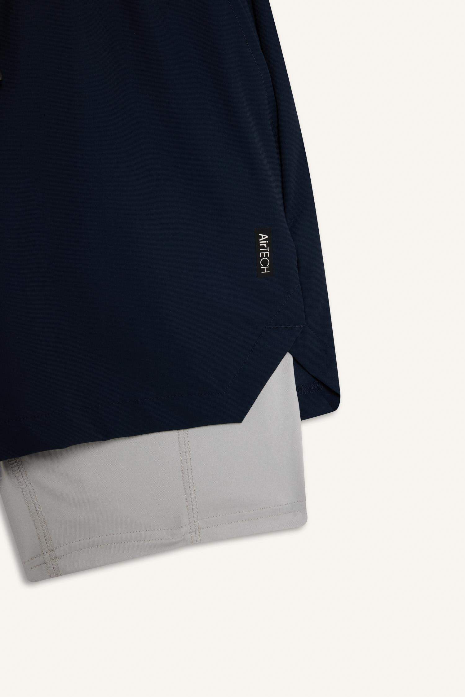 DeFactoFit Slim Fit Dar Kesim Sporcu İçi Taytlı Kısa Paça Şort