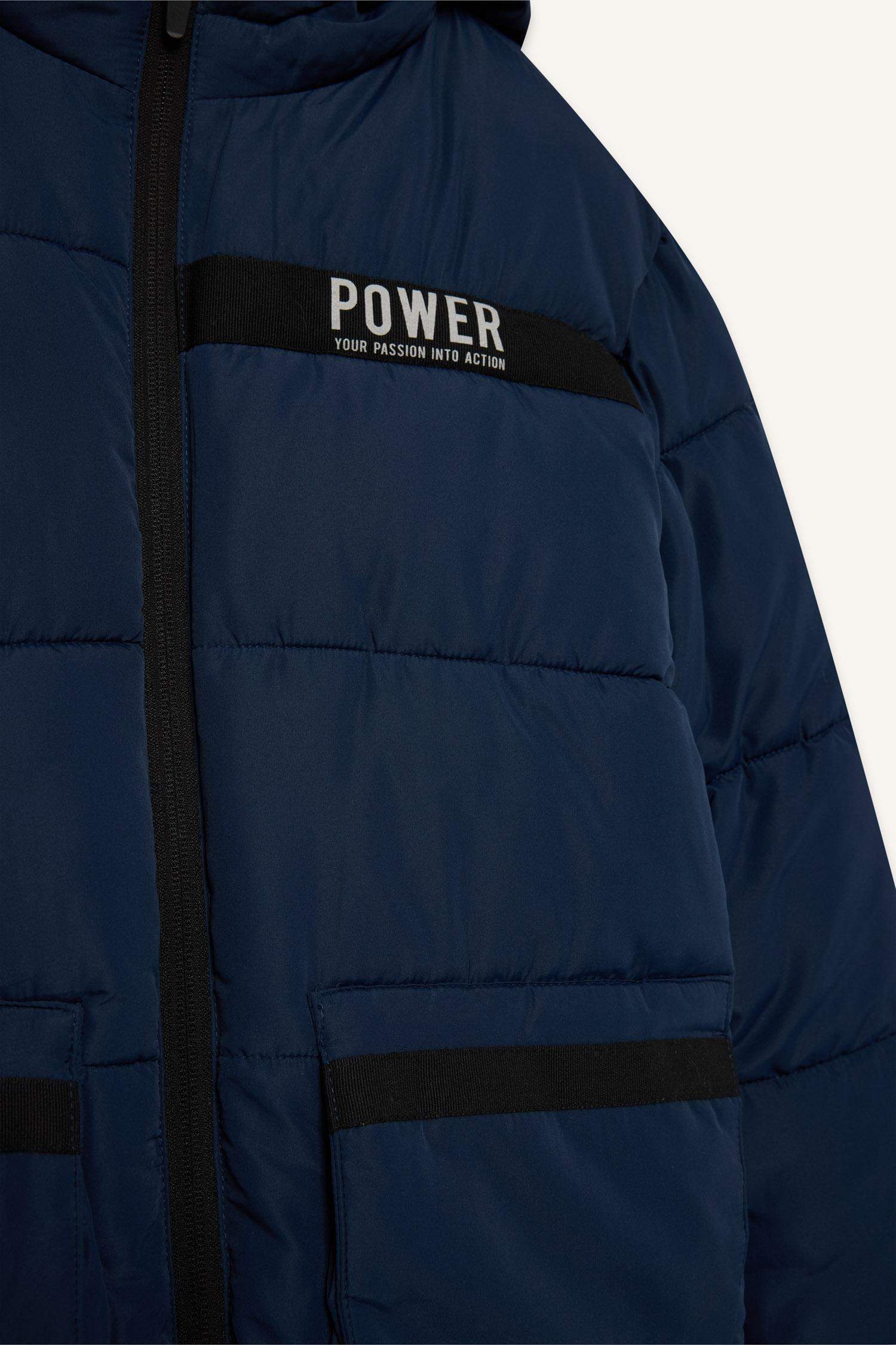 Erkek Çocuk Su İtici Kapüşonlu Polar Astarlı Parka