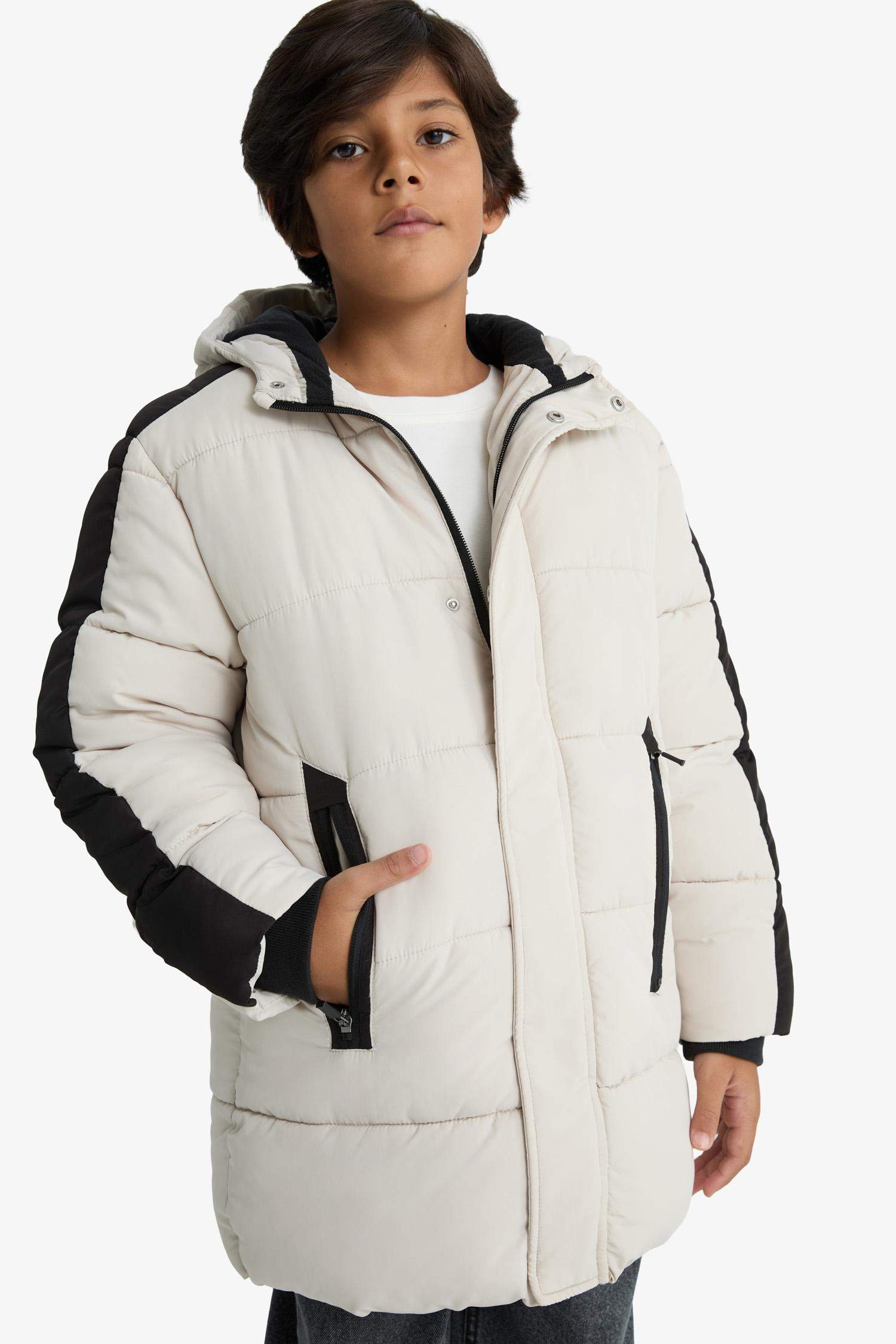 Boy Waterproof Fleece Lined Puffer Jacket