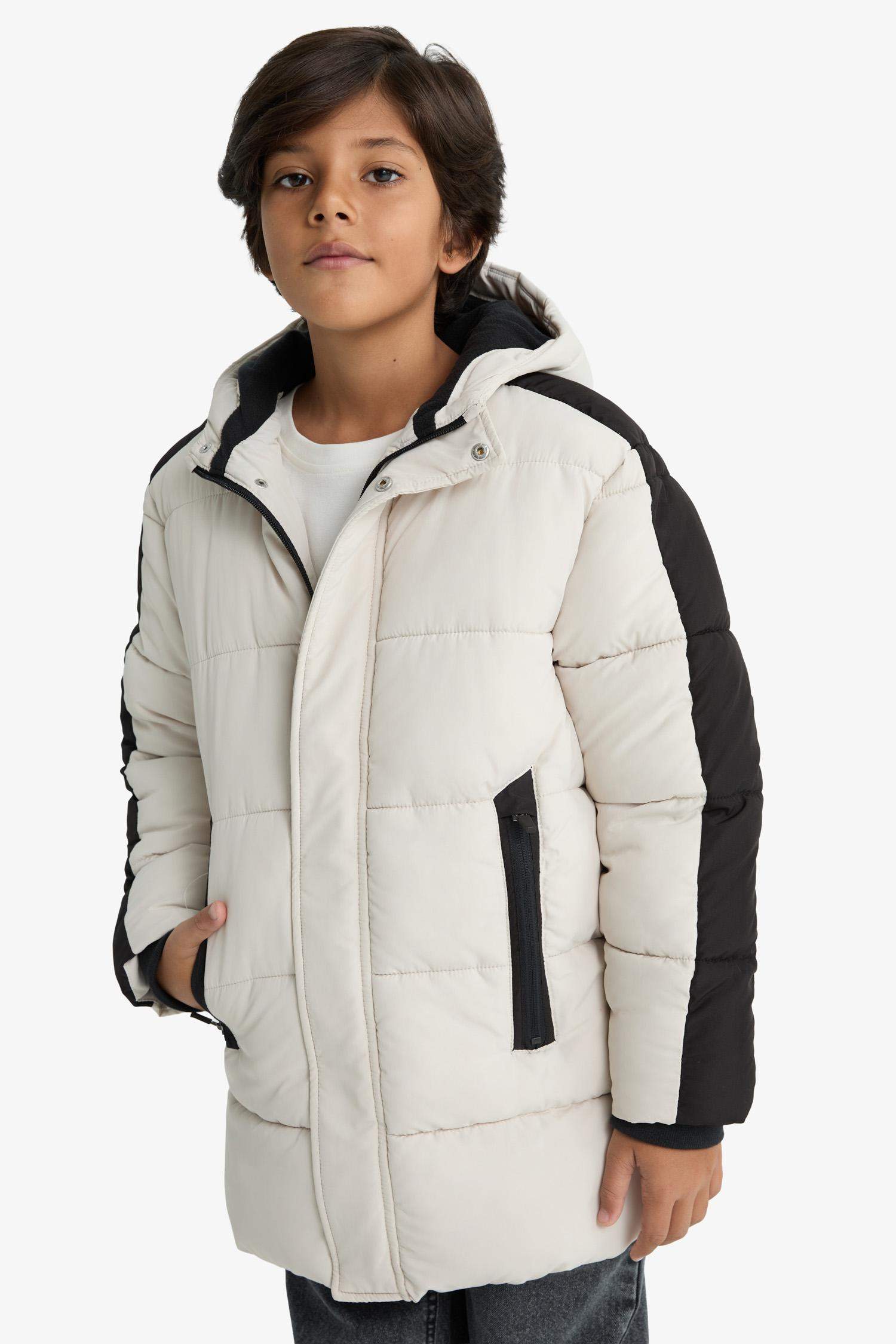 Boy Waterproof Fleece Lined Puffer Jacket