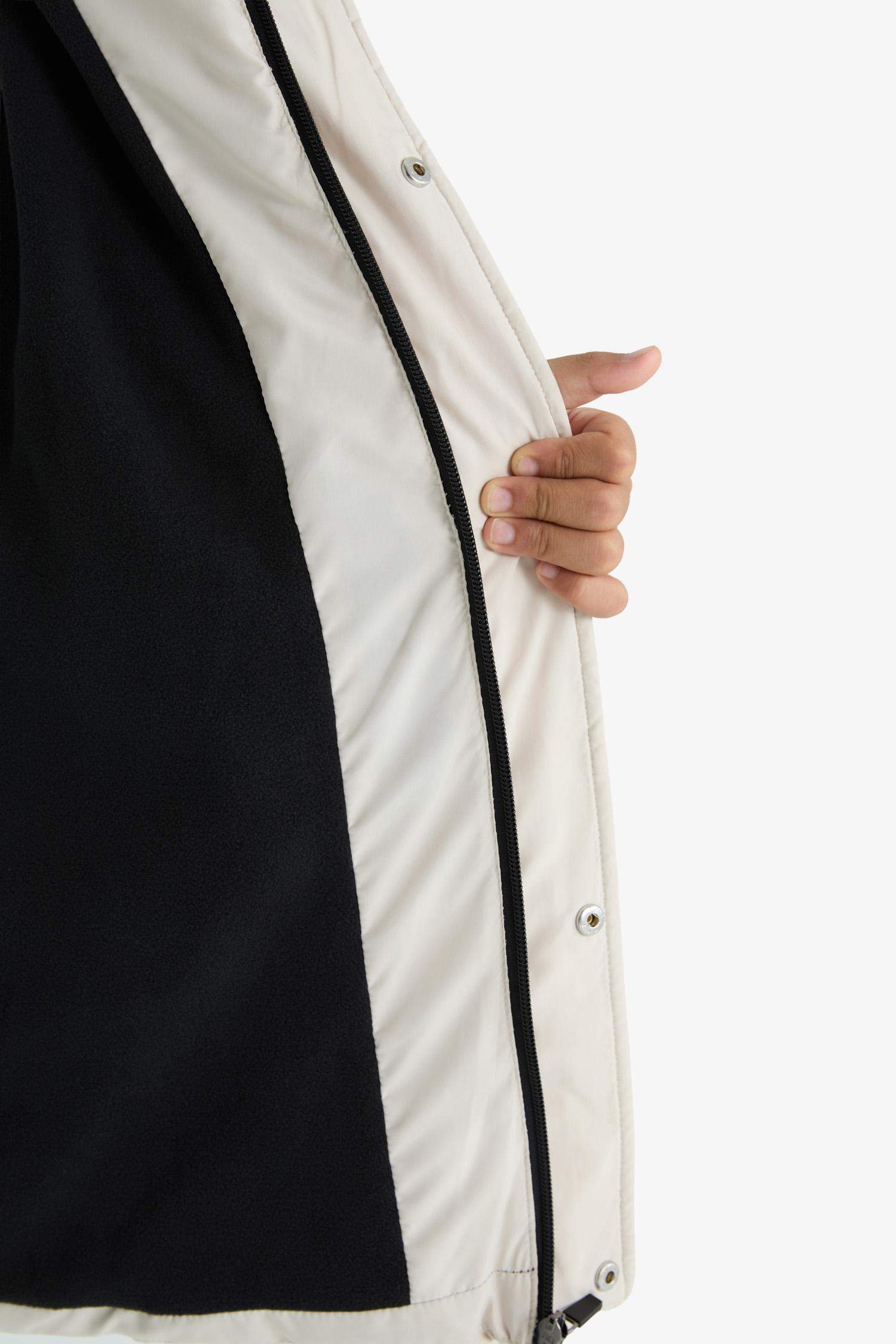 Boy Waterproof Fleece Lined Puffer Jacket