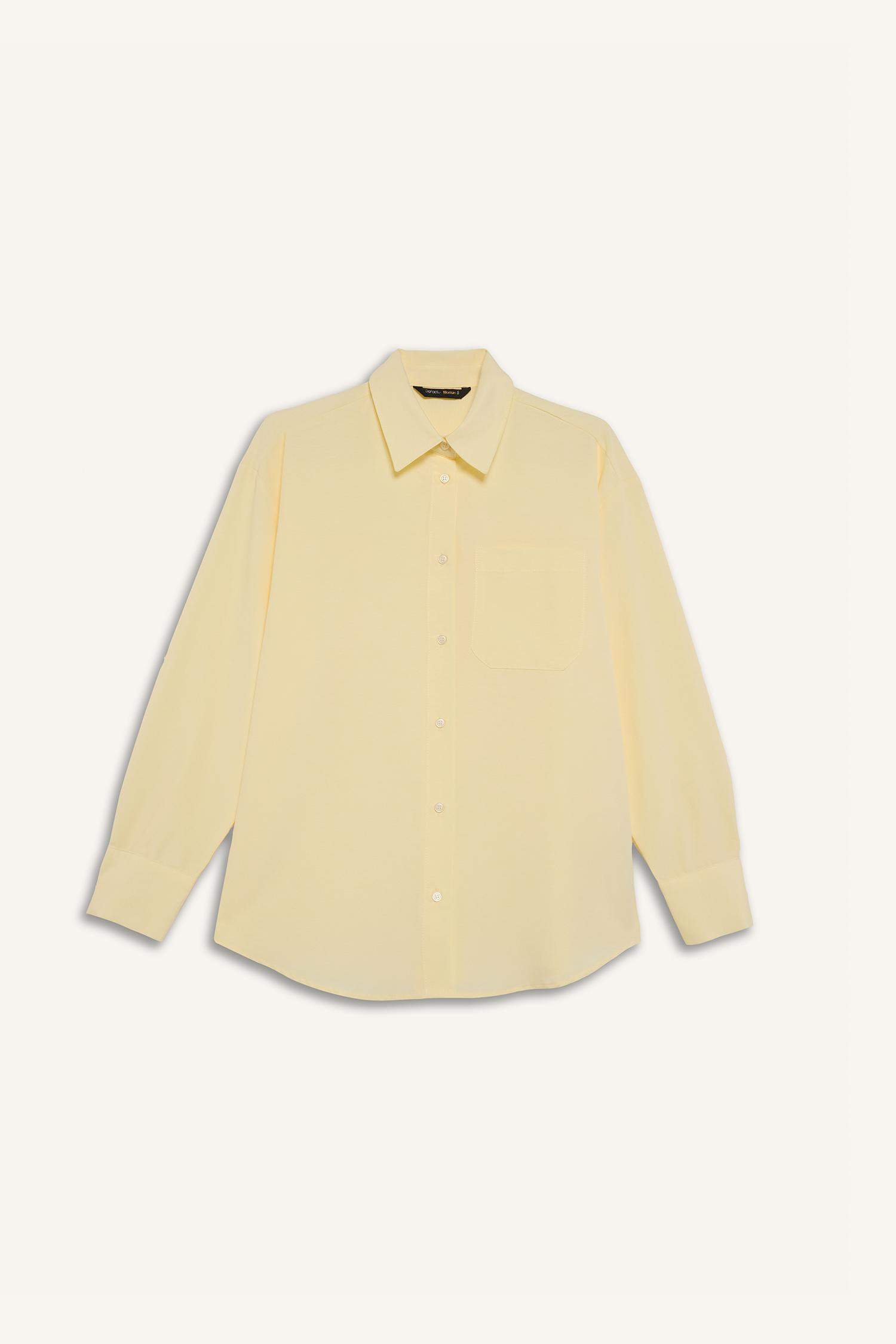 Oversize Geniş Kalıp Poplin Uzun Kollu Gömlek