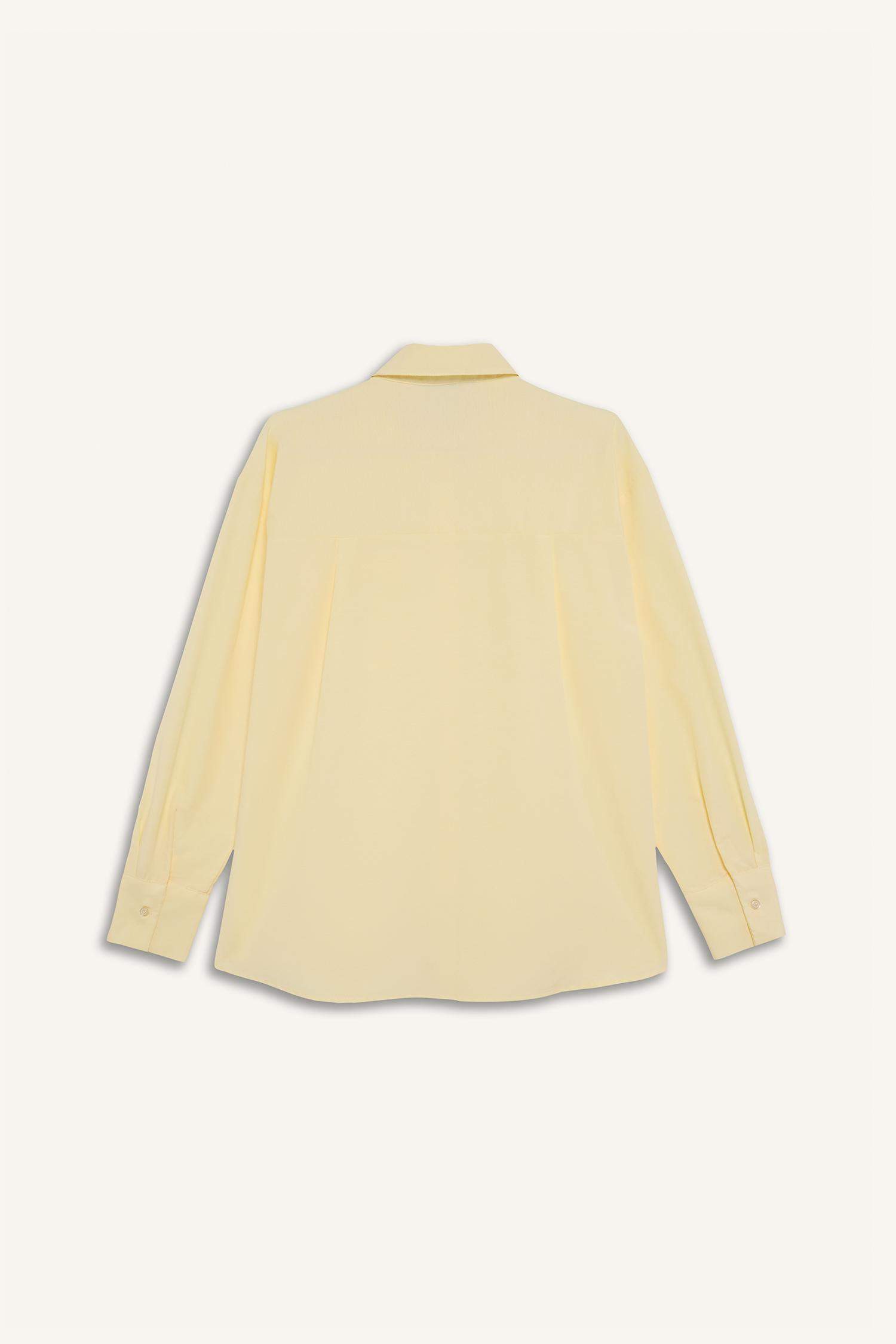 Oversize Geniş Kalıp Poplin Uzun Kollu Gömlek