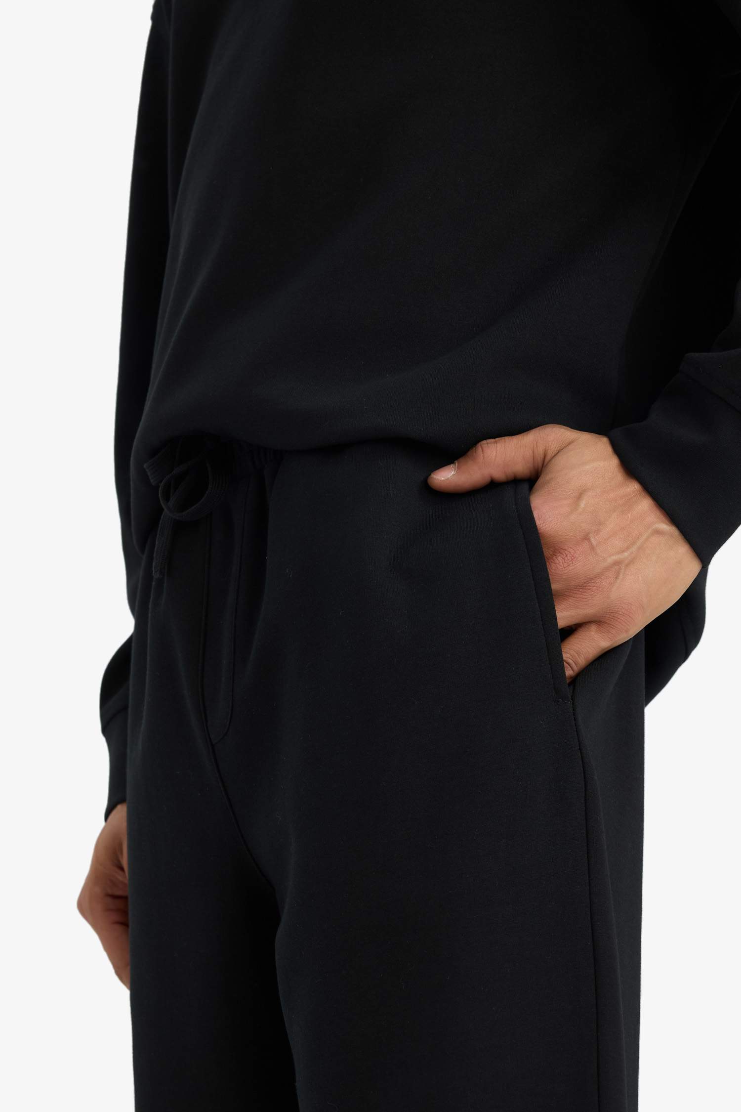 Wide Leg Beli Bağcıklı Geniş Paça Bol Eşofman Altı