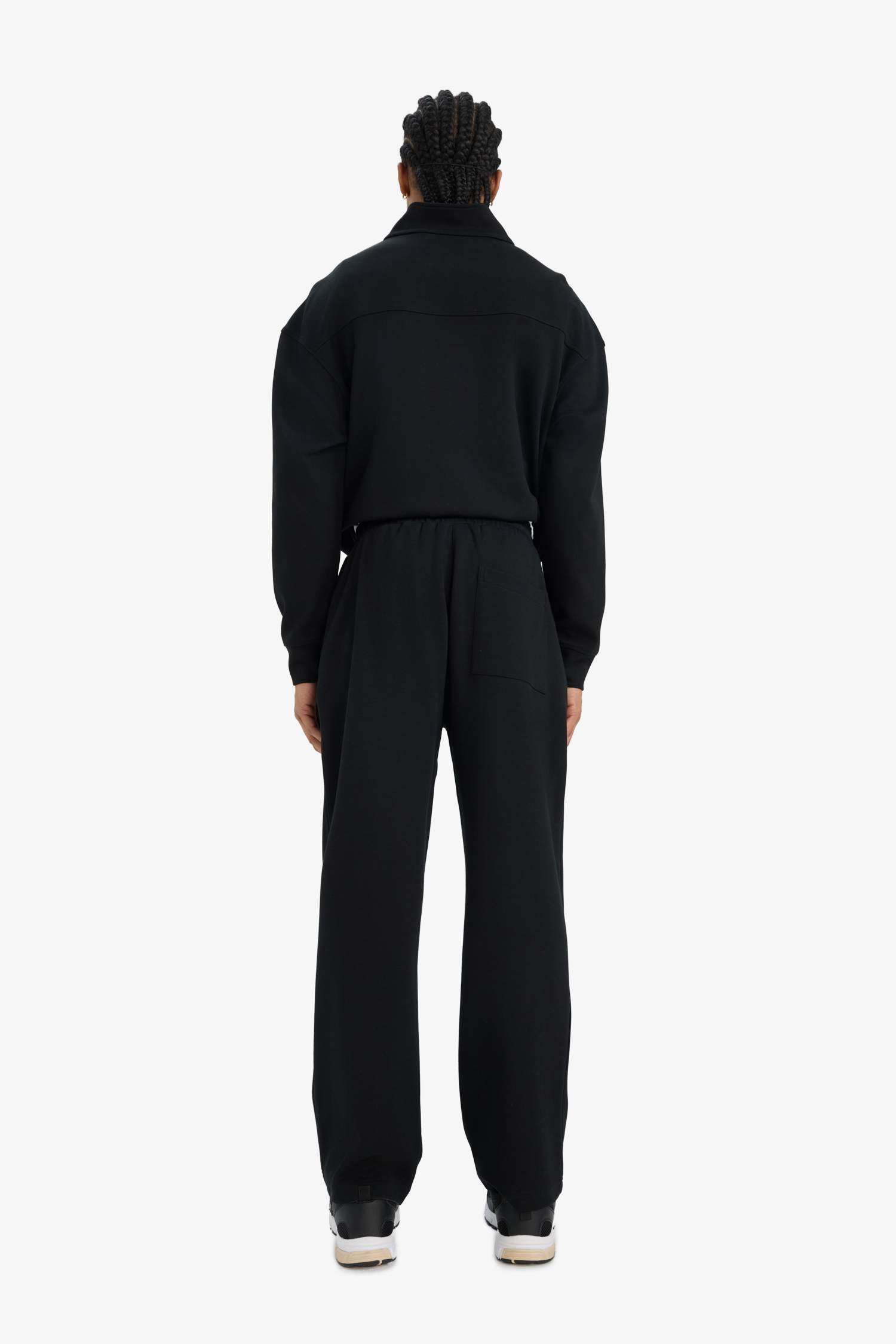 Wide Leg Beli Bağcıklı Geniş Paça Bol Eşofman Altı