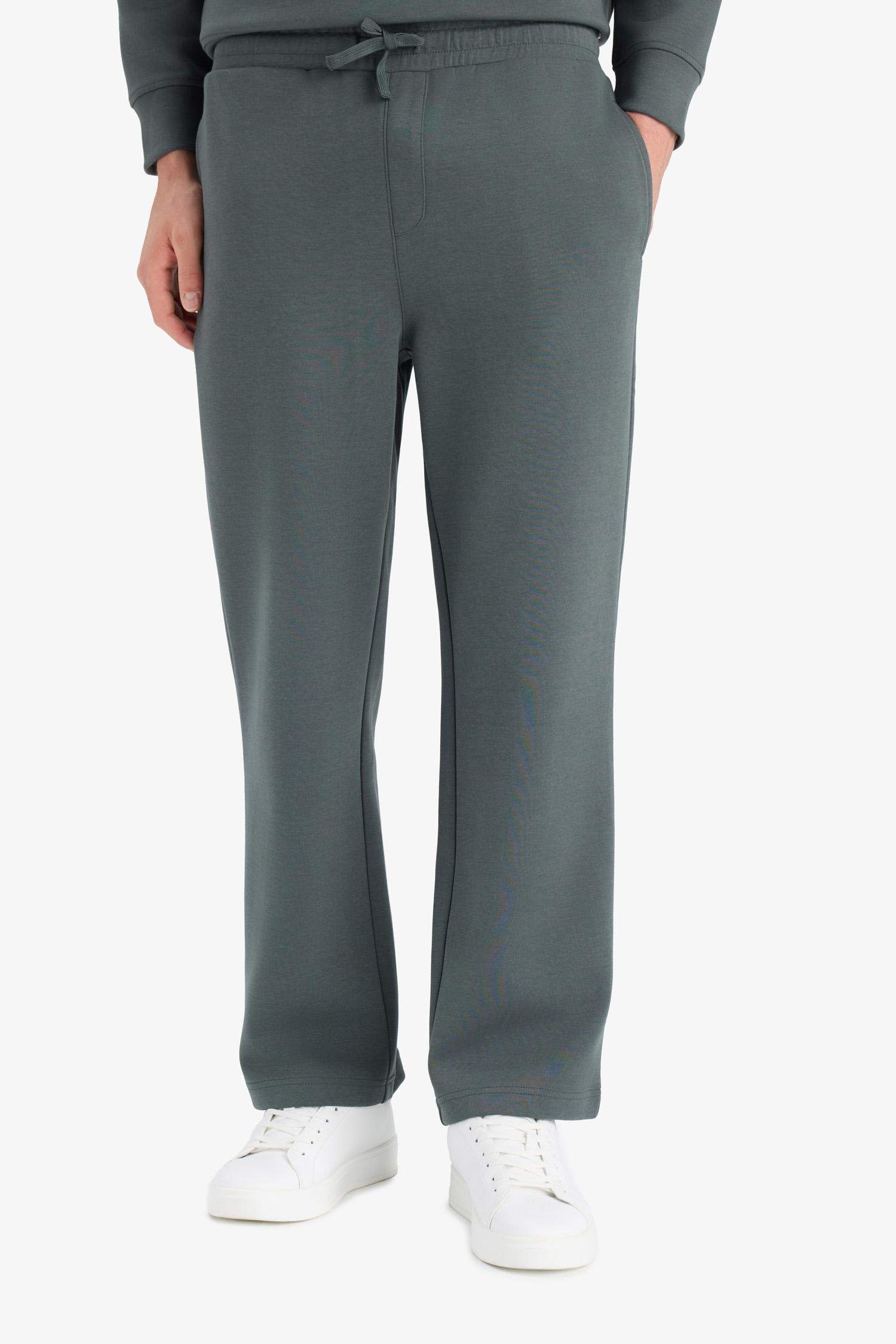 Wide Leg Beli Bağcıklı Geniş Paça Bol Eşofman Altı