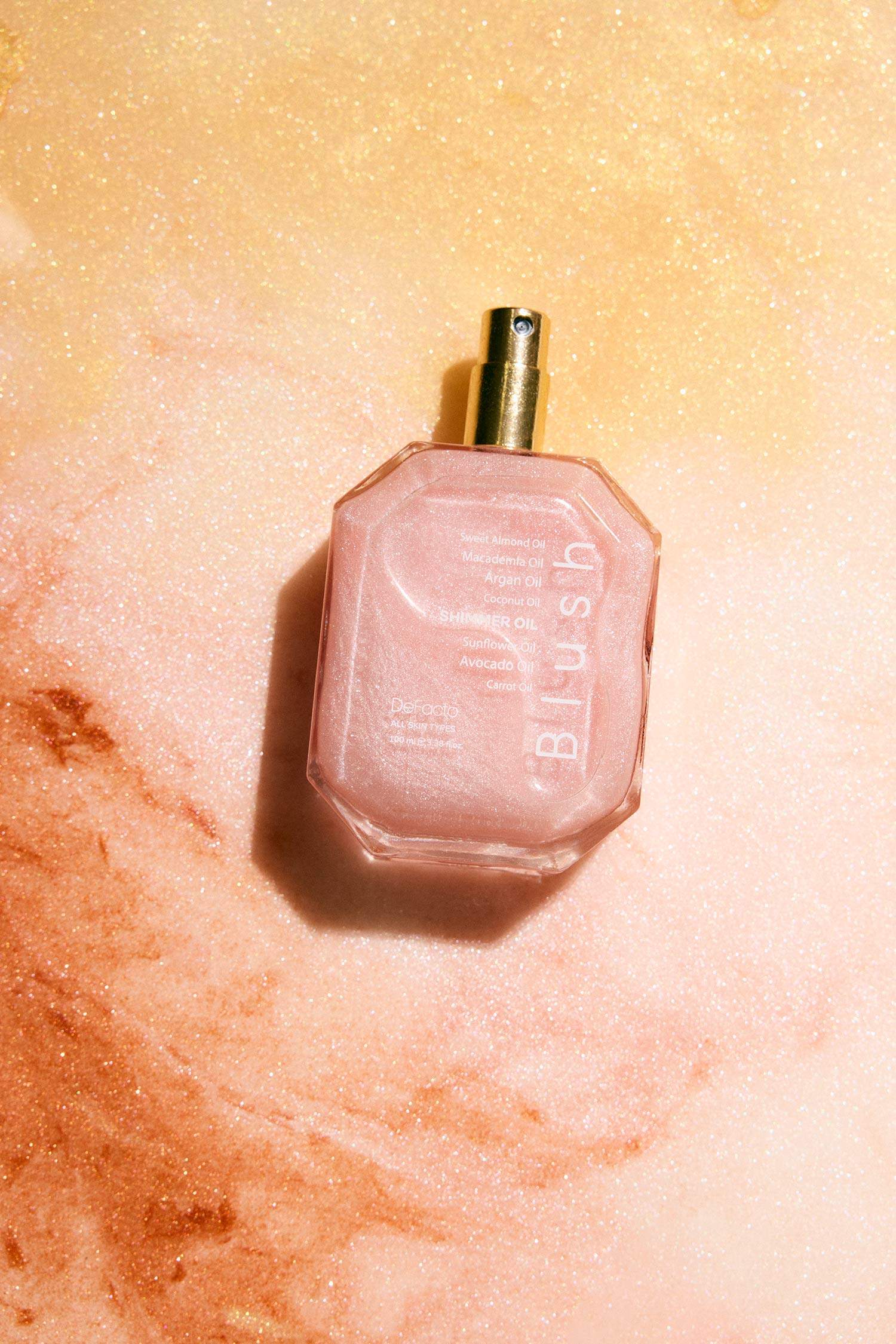 Kadın Defacto Shımmer Blush Meyvemsi 100 ml Parıltılı Vücut Yağı