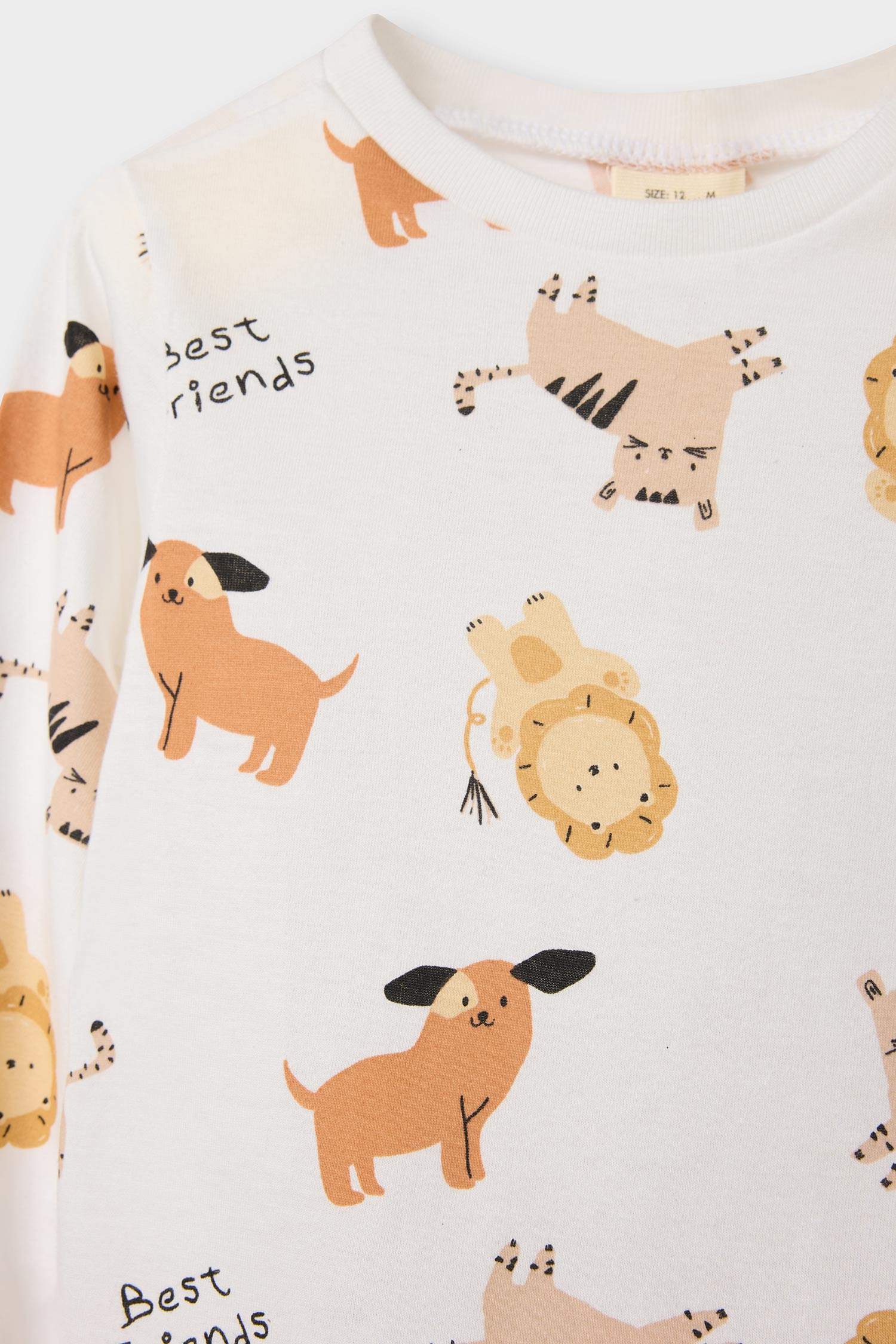 Baby Boy Animal Printed Cotton Top Bottom 2 Piece Pajama Set