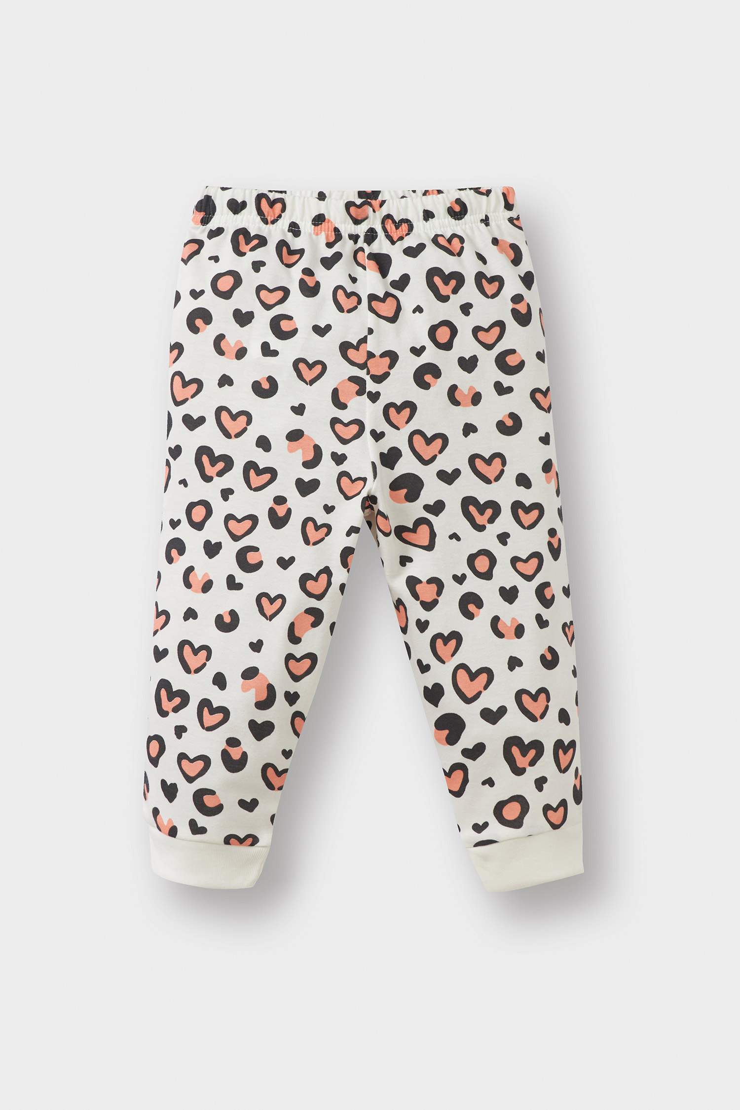 Kız Bebek Pijama Takımı Desenli Uzun Kollu Penye Üst Uzun Alt 