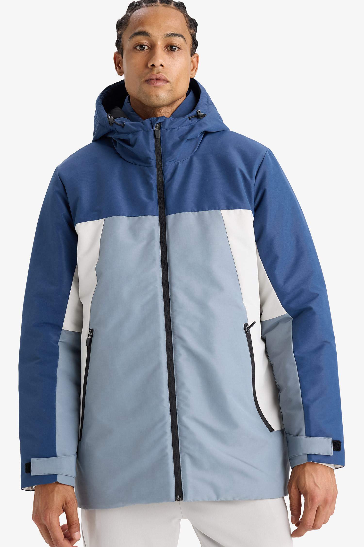 DeFactoFit Regular Fit Hooded Zippered Waterproof Jacket