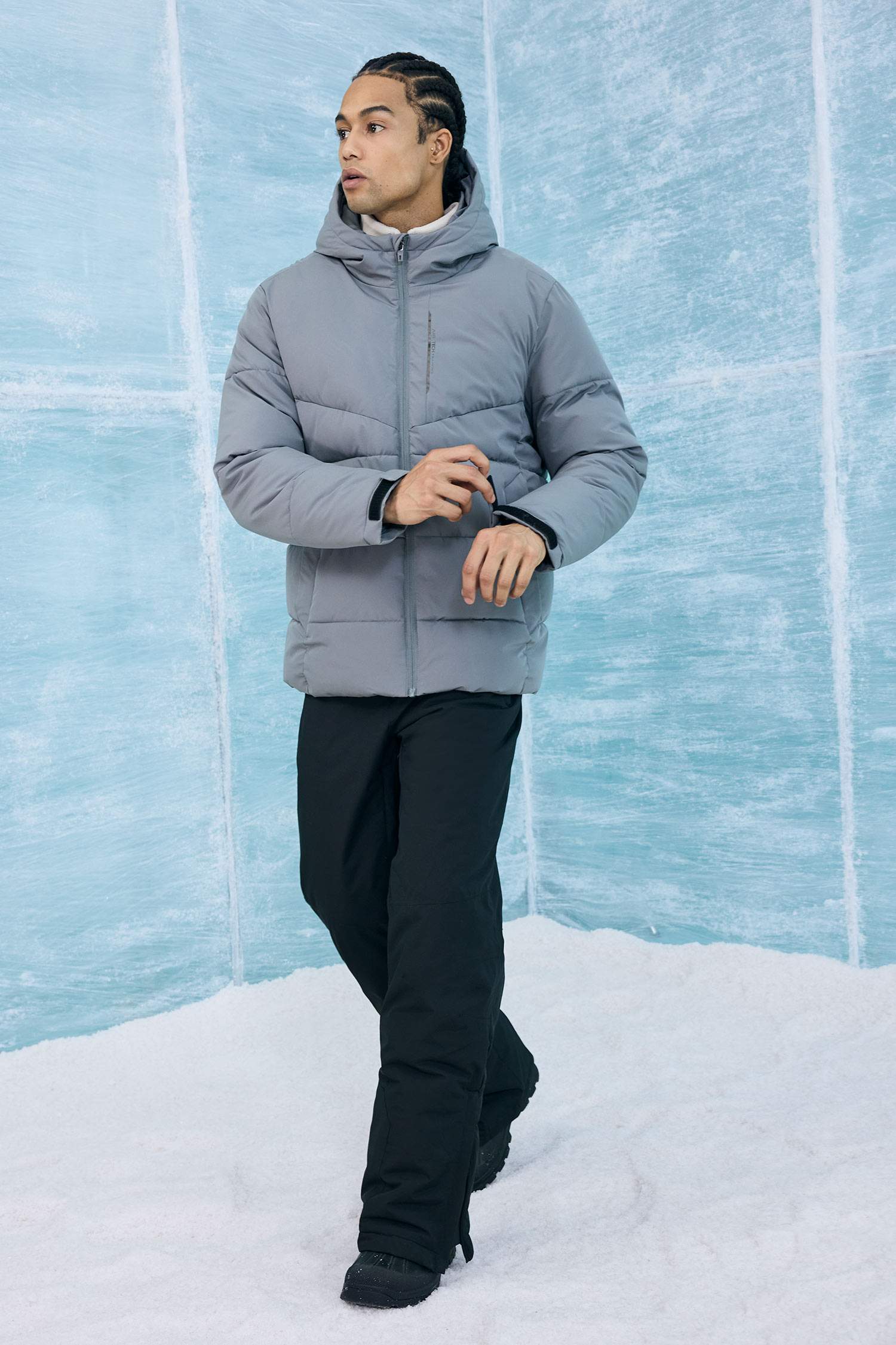 Defactofit Regular Fit Hooded Winter Waterproof Jacket