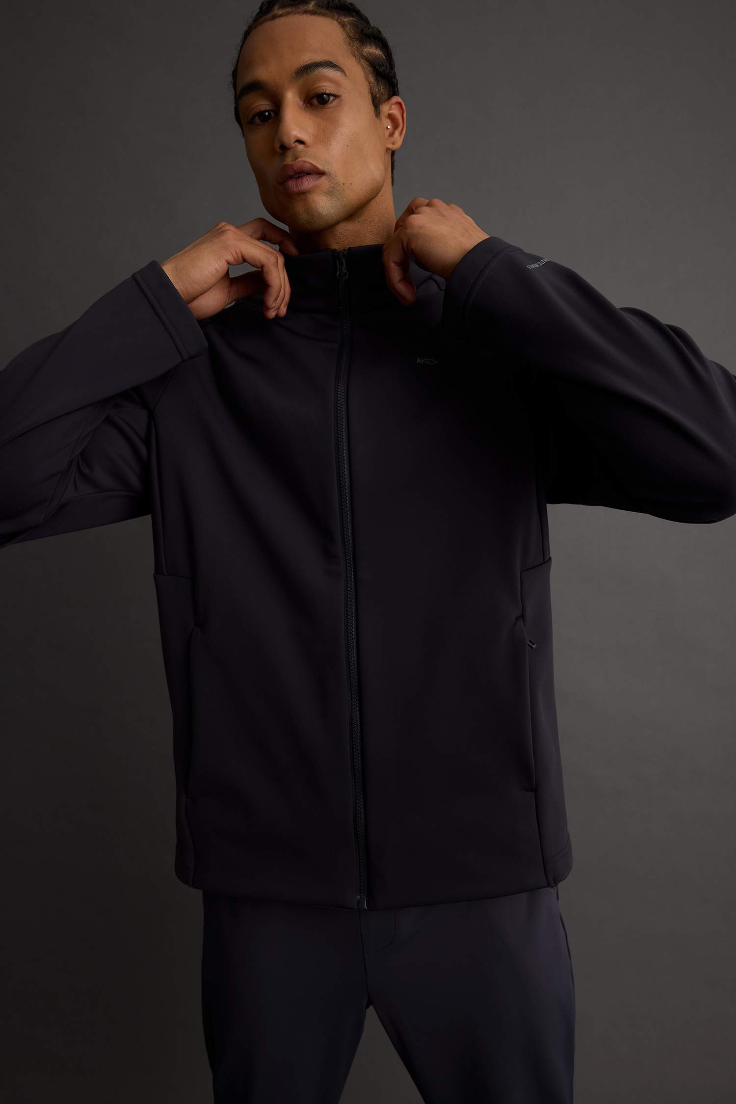 جاكيت دودون مطبوعة سليم فيت طارد للماء