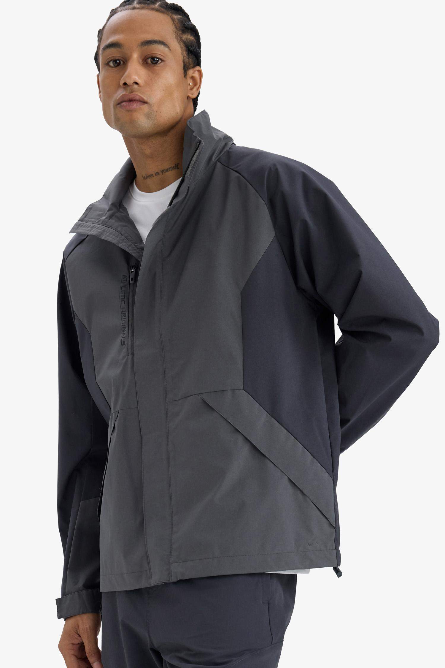 DeFactoFit Regular Fit Hooded Mesh Lined Waterproof Rain Jacket
