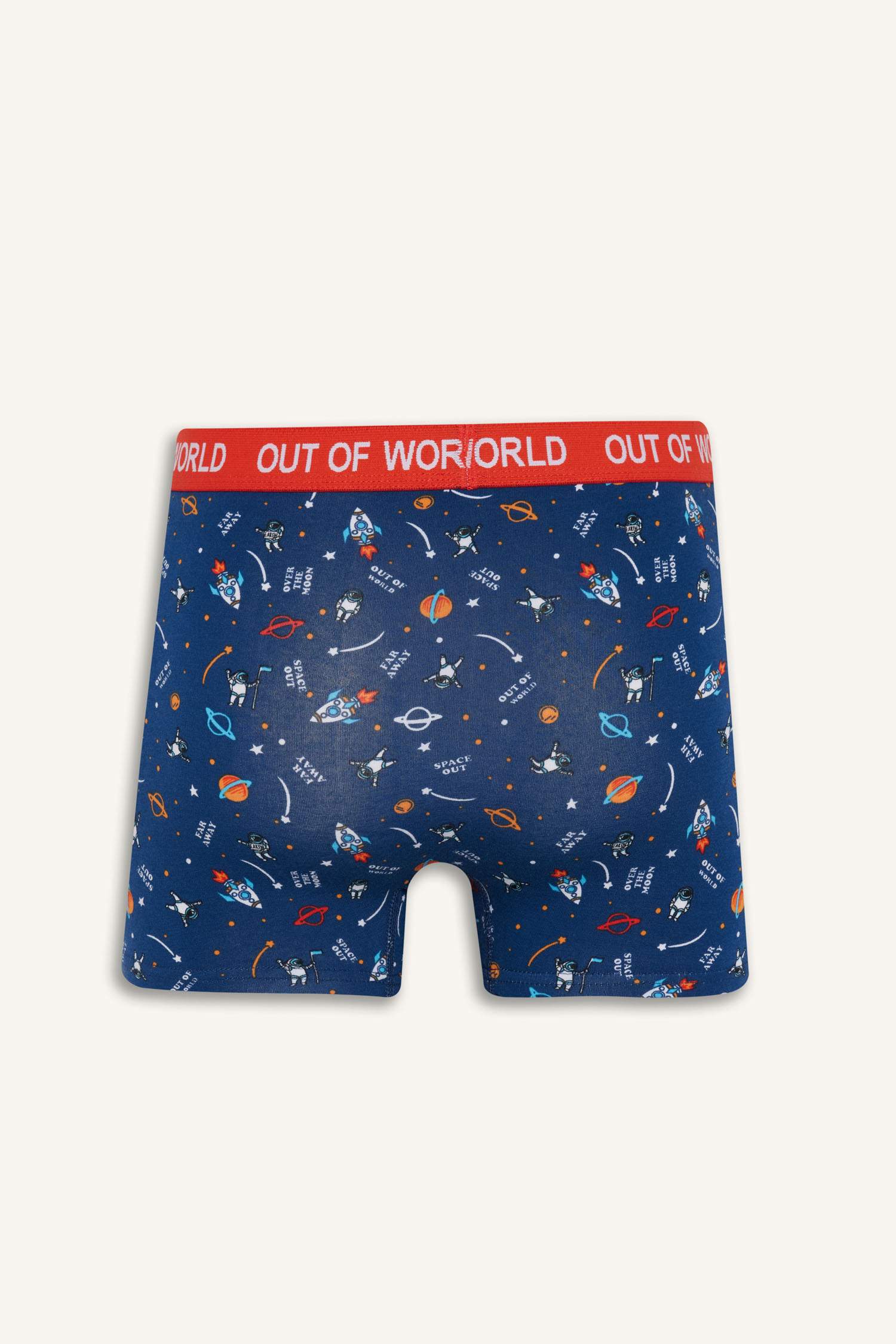 Regular Fit Space Printed 3 Piece Boxers