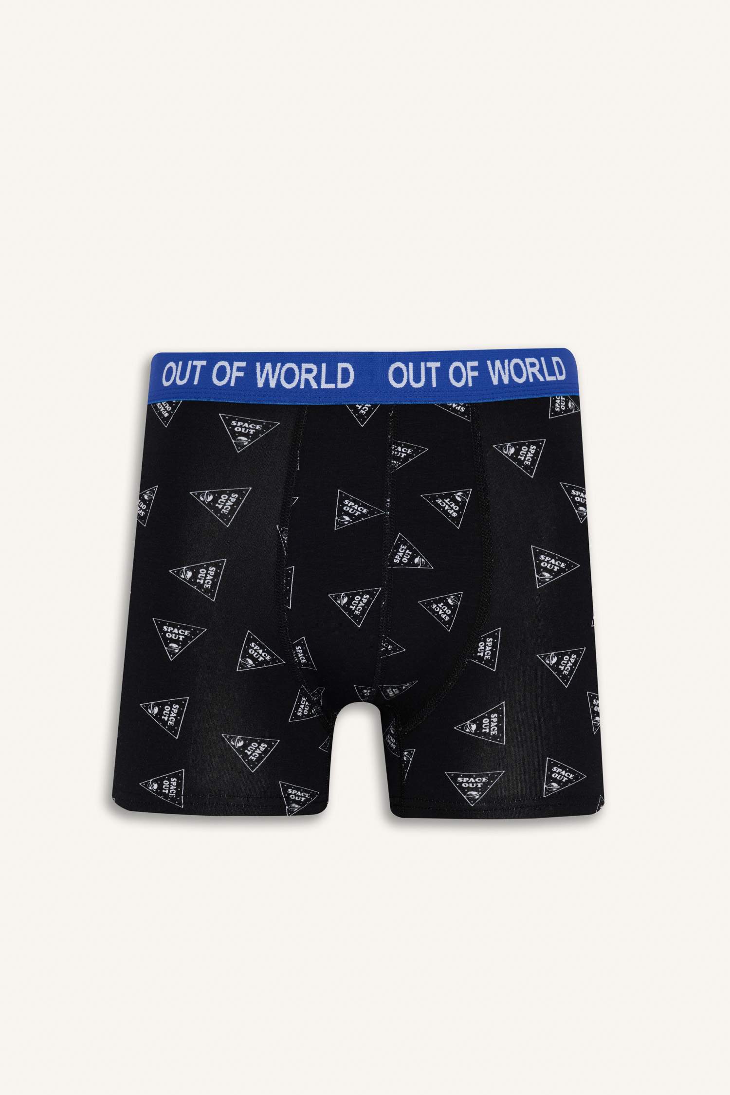 Regular Fit Space Printed 3 Piece Boxers