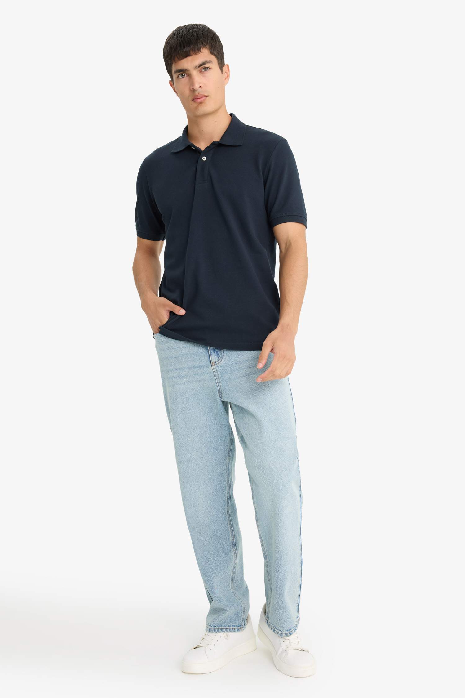 %100 Pamuk Polo Tişört