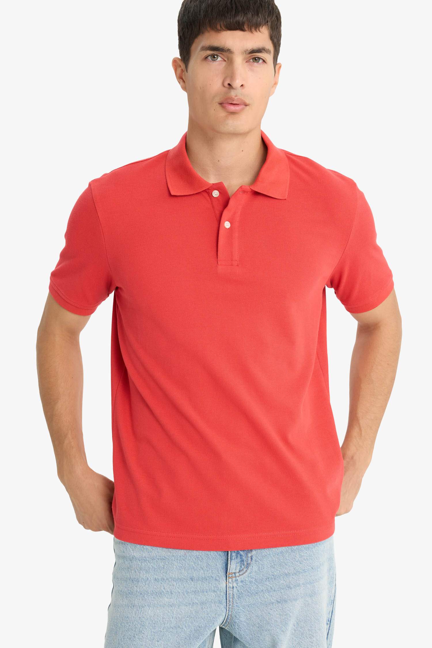 Regular Fit Polo Yaka Pike Kısa Kollu Tişört