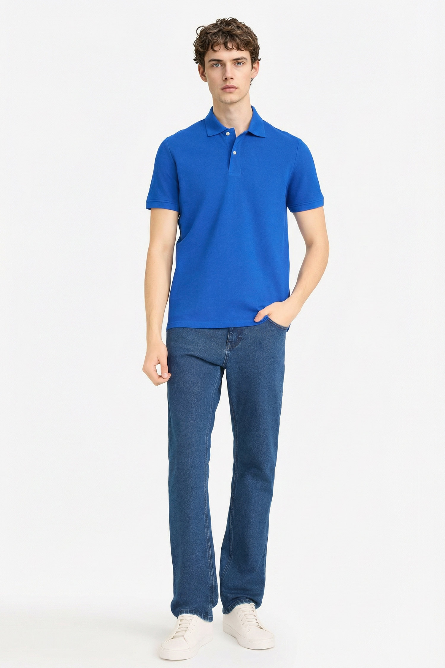 DeFacto %100 Pamuk Regular Fit Polo Tişört görsel 2