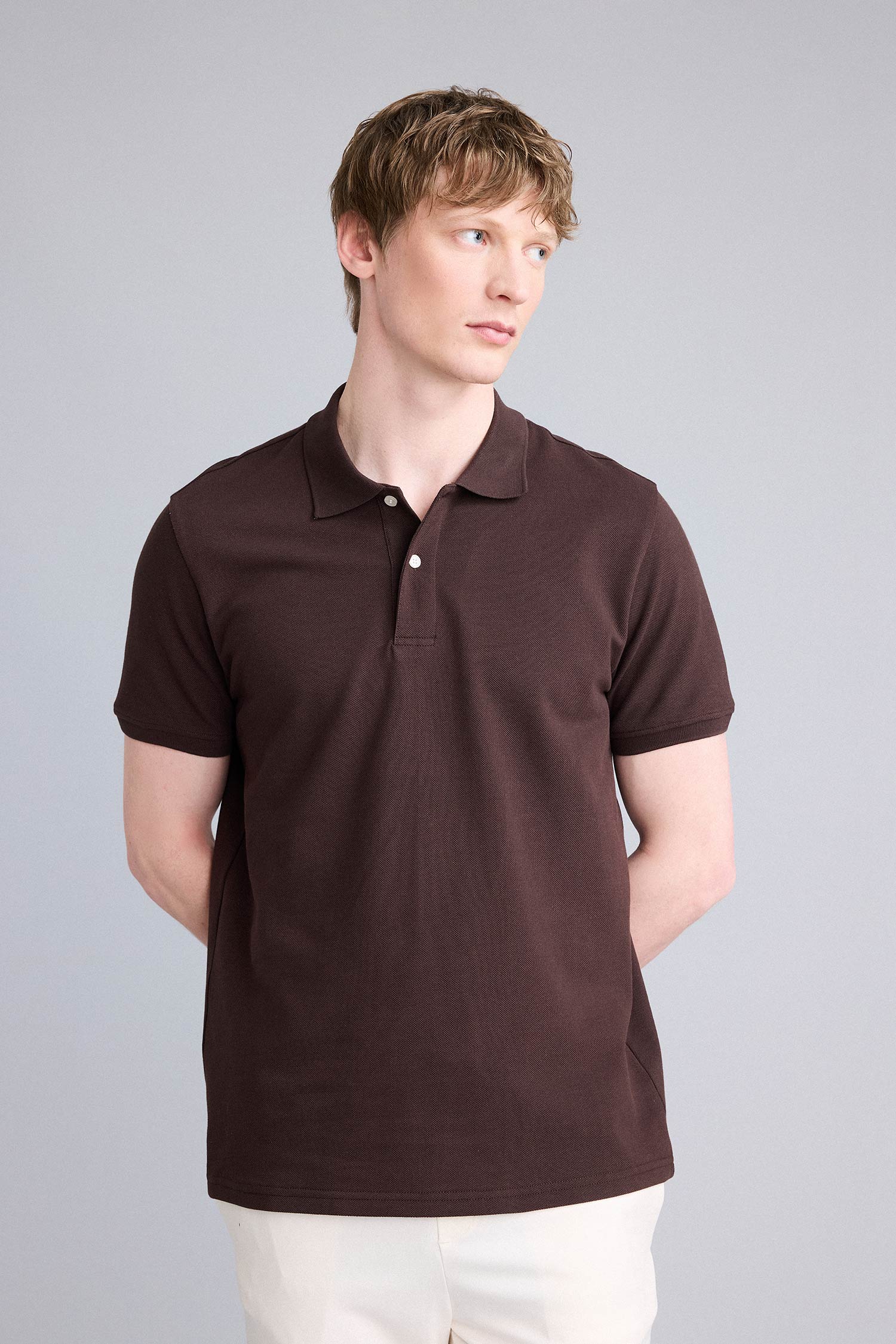 DeFacto %100 Pamuk Regular Fit Polo Tişört görsel 3