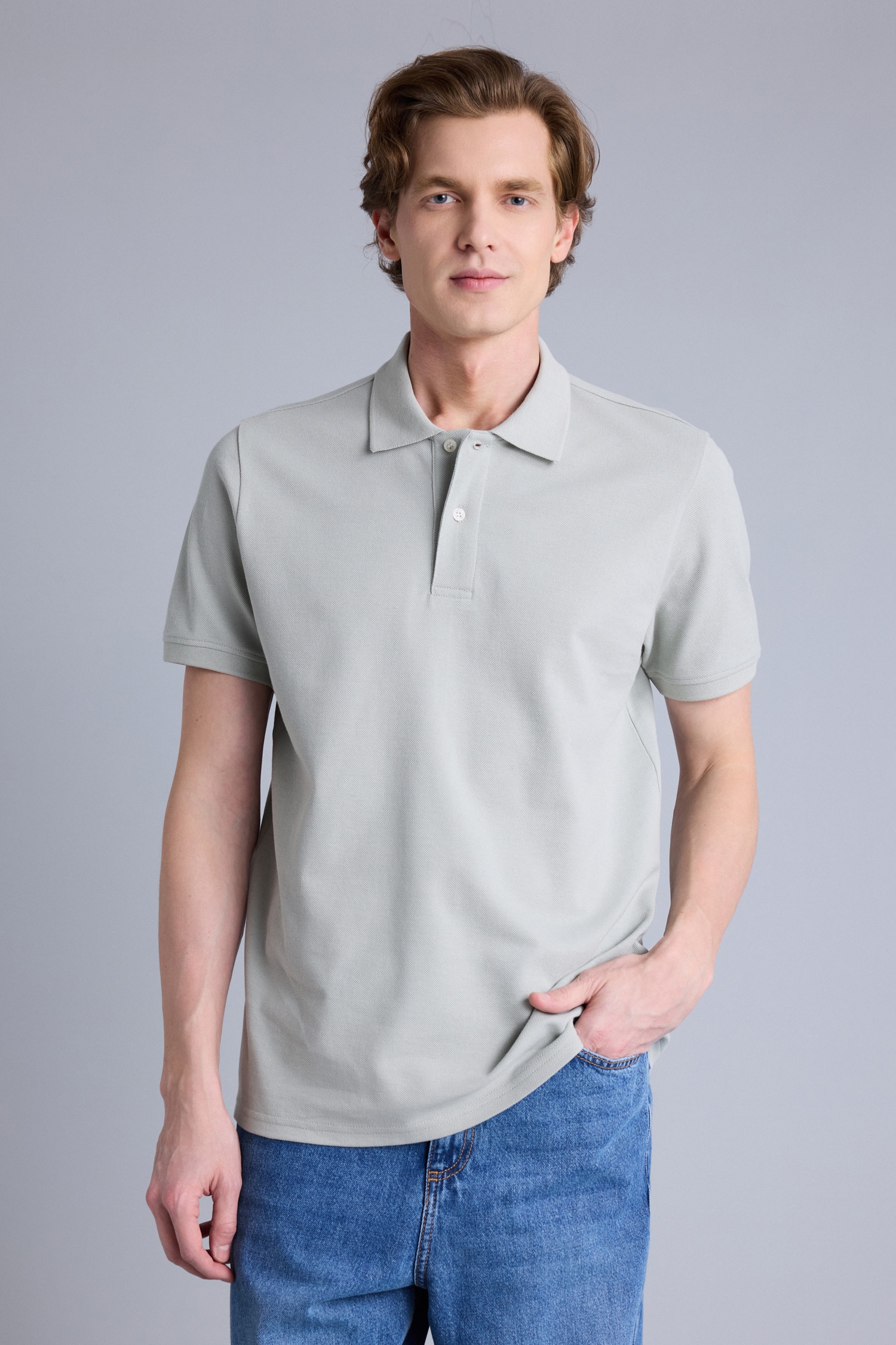 DeFacto %100 Pamuk Regular Fit Polo Tişört görsel 3