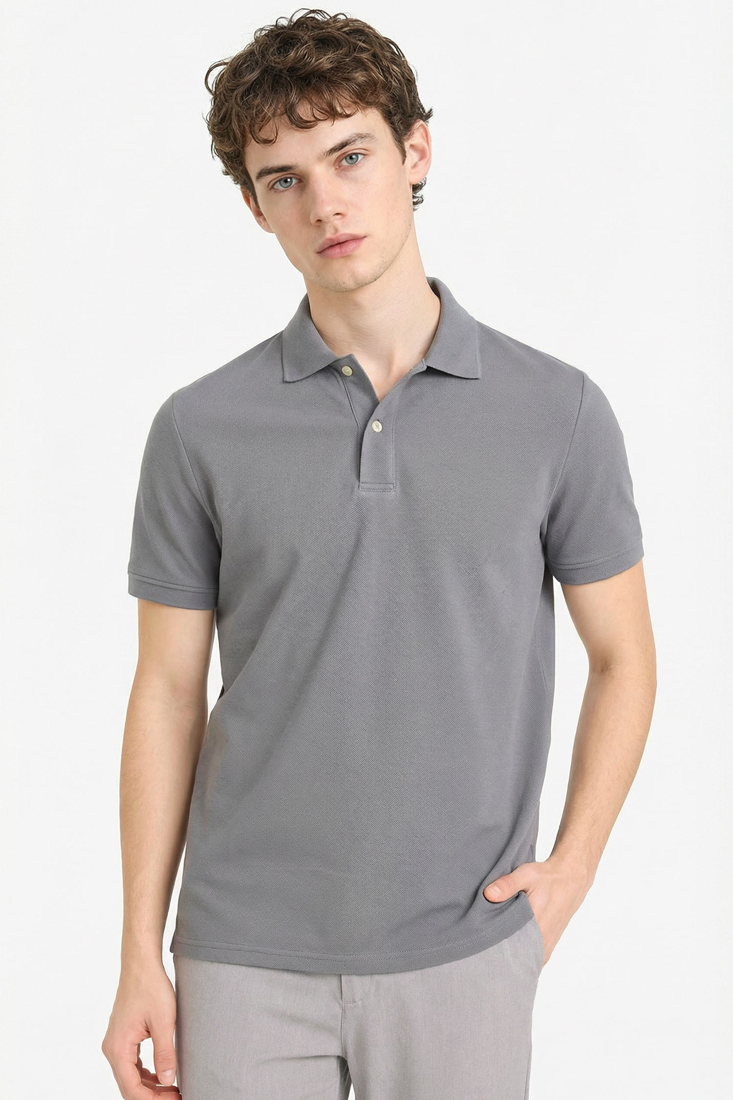 DeFacto %100 Pamuk Regular Fit Polo Tişört görsel 3