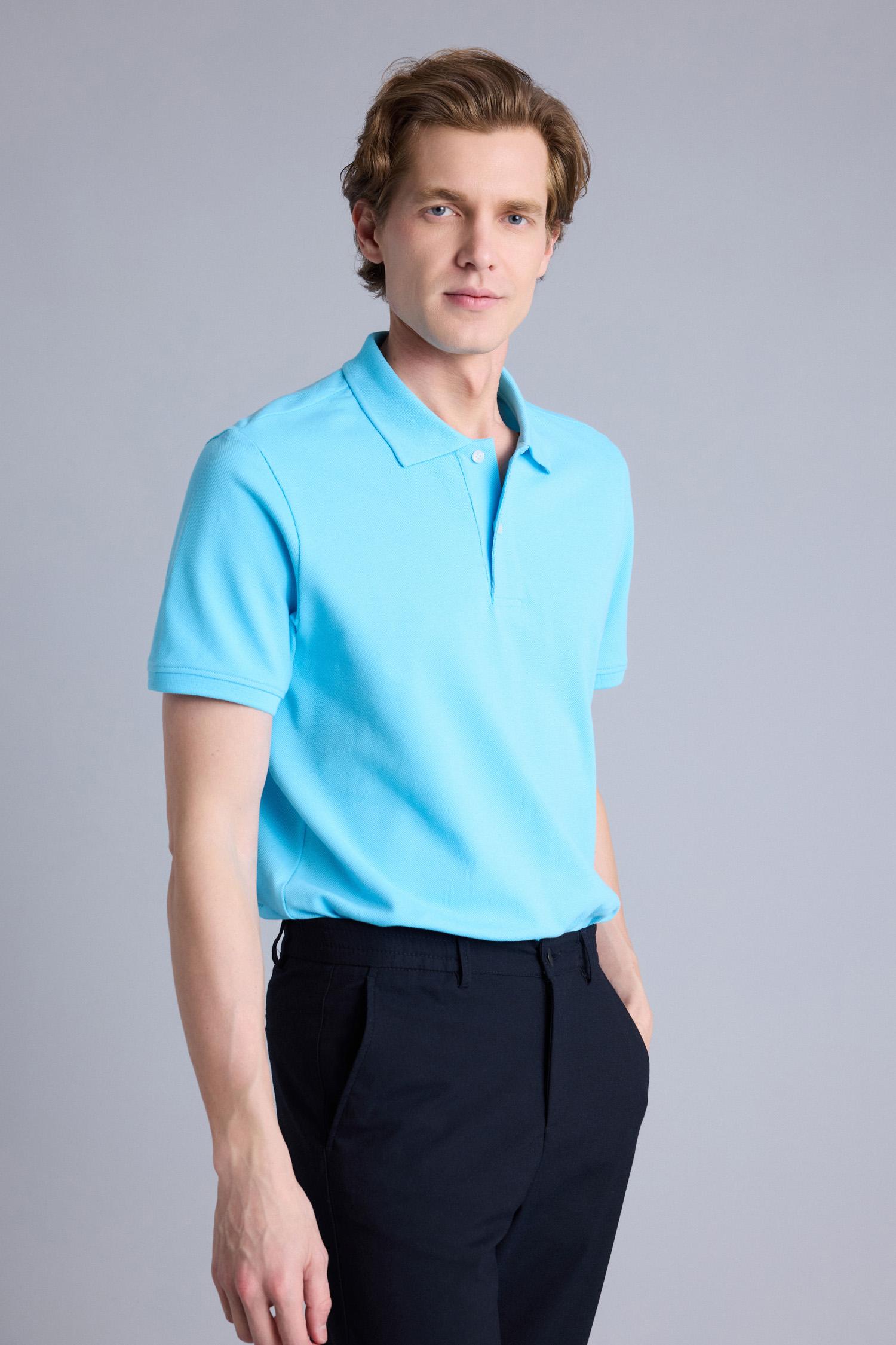 DeFacto %100 Pamuk Regular Fit Polo Tişört görsel 3