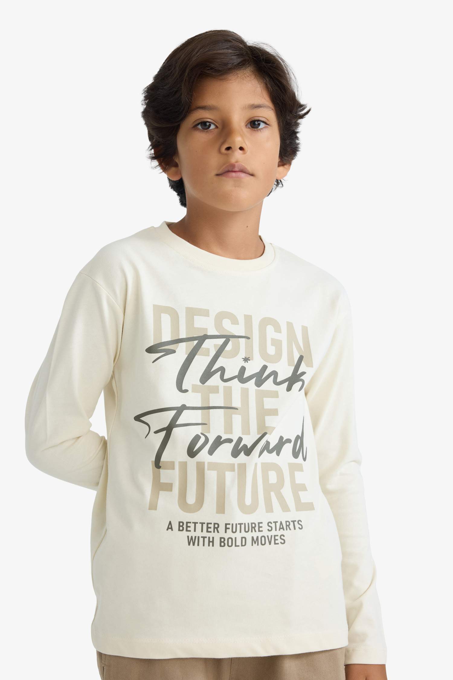 Boy Regular Fit Crew Neck Long Sleeve T-Shirt