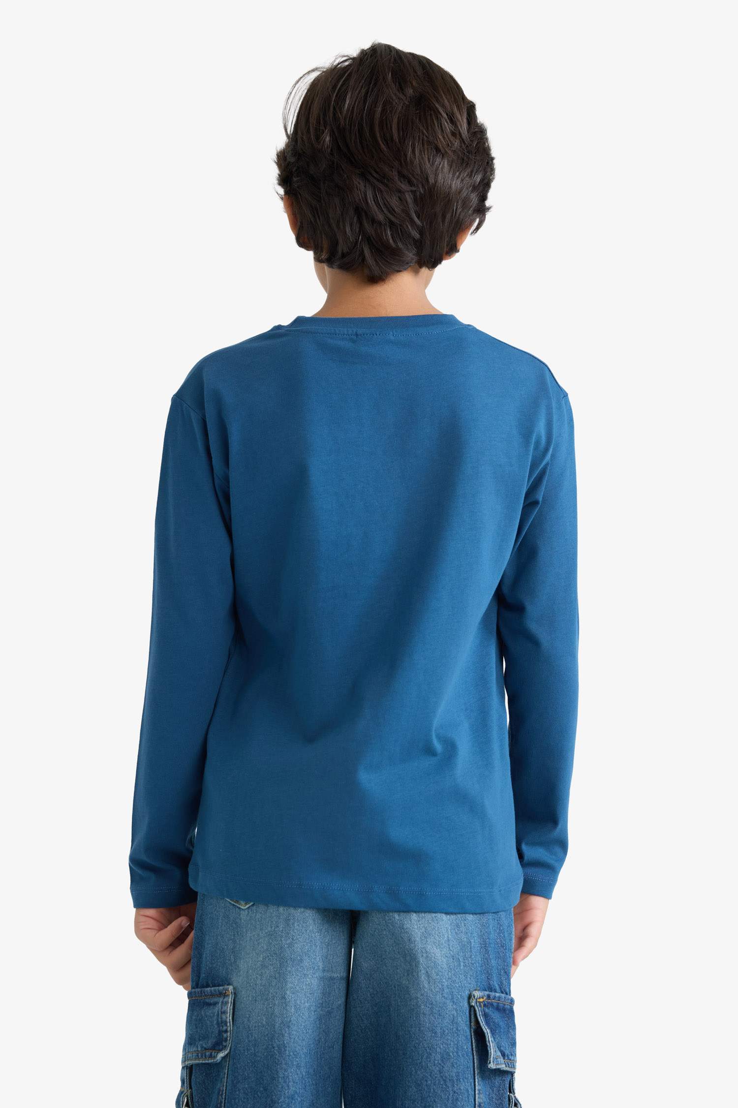 T-Shirt À Manches Longues En Tricot Col rond Garçon