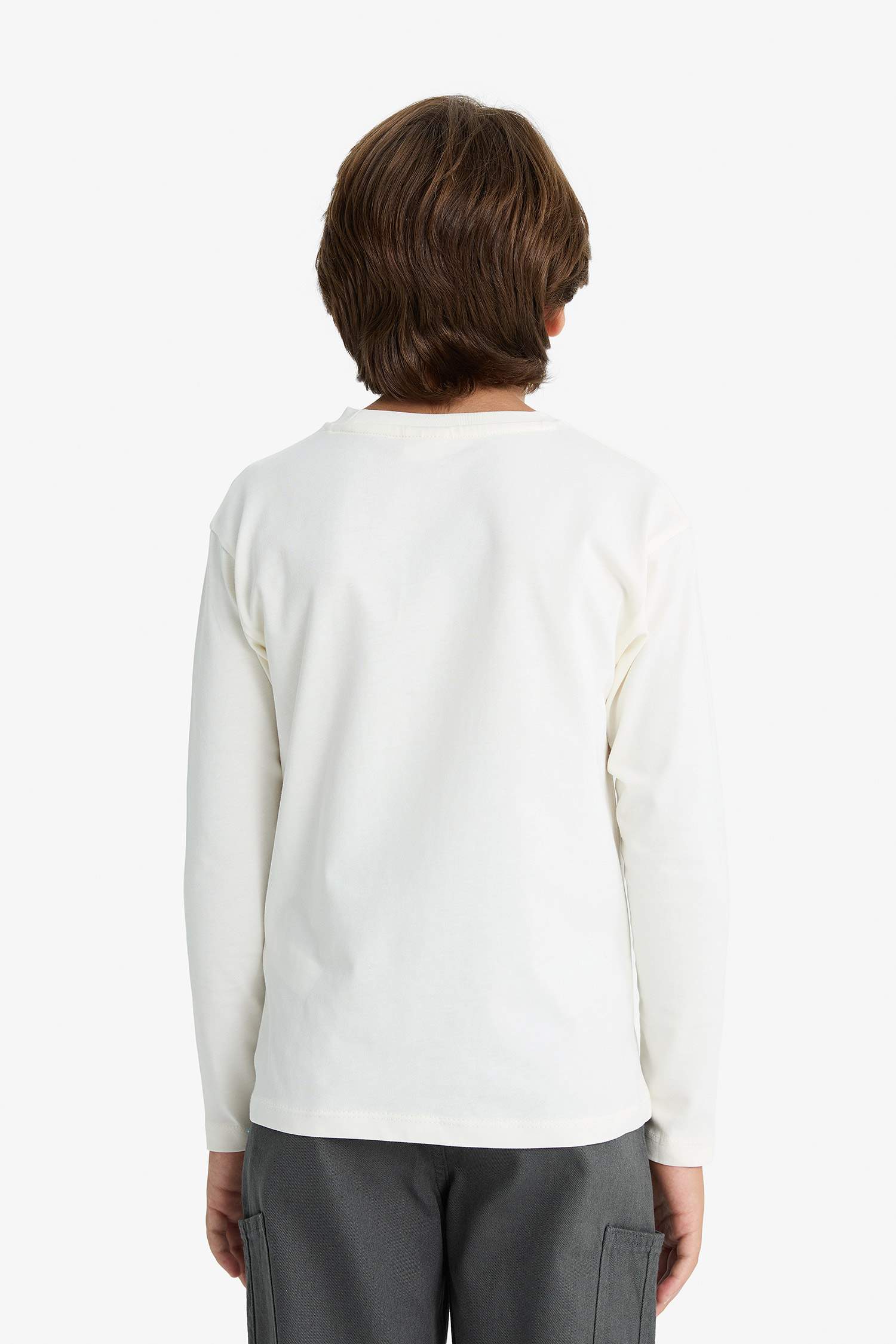 Boy Crew Neck Printed Long Sleeve T-Shirt