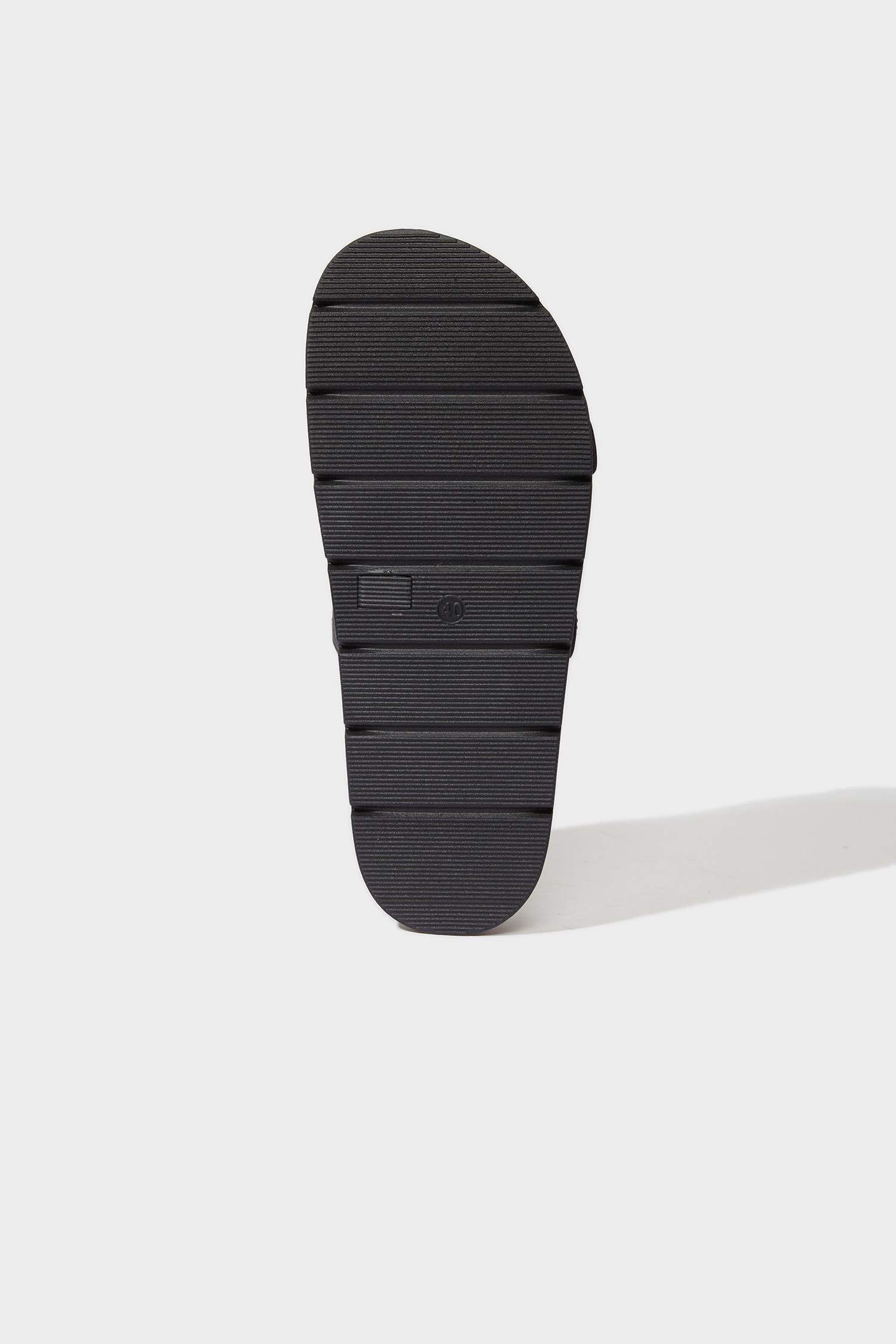 Sandales à deux brides en simili cuir pour femme