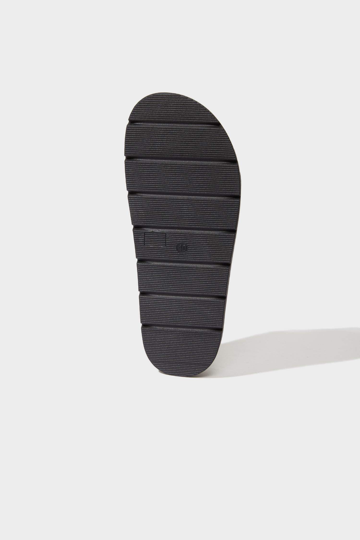 Sandales à deux brides en simili cuir pour femme