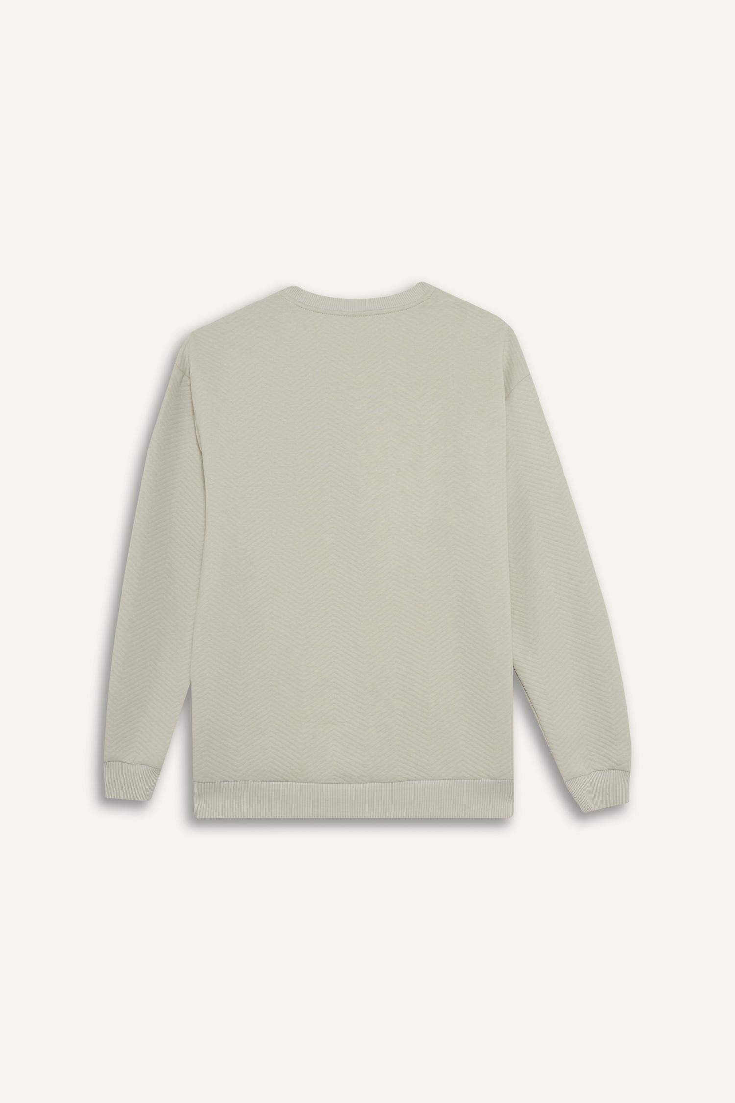 Relax Fit Bisiklet Yaka Sweatshirt