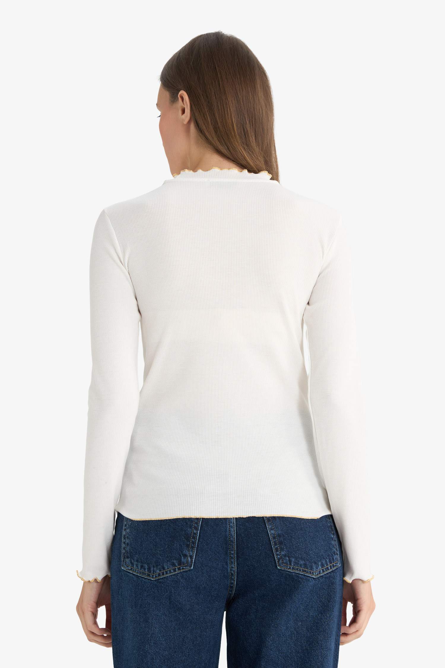 Fitilli Kaşkorse Uzun Kollu Tunik