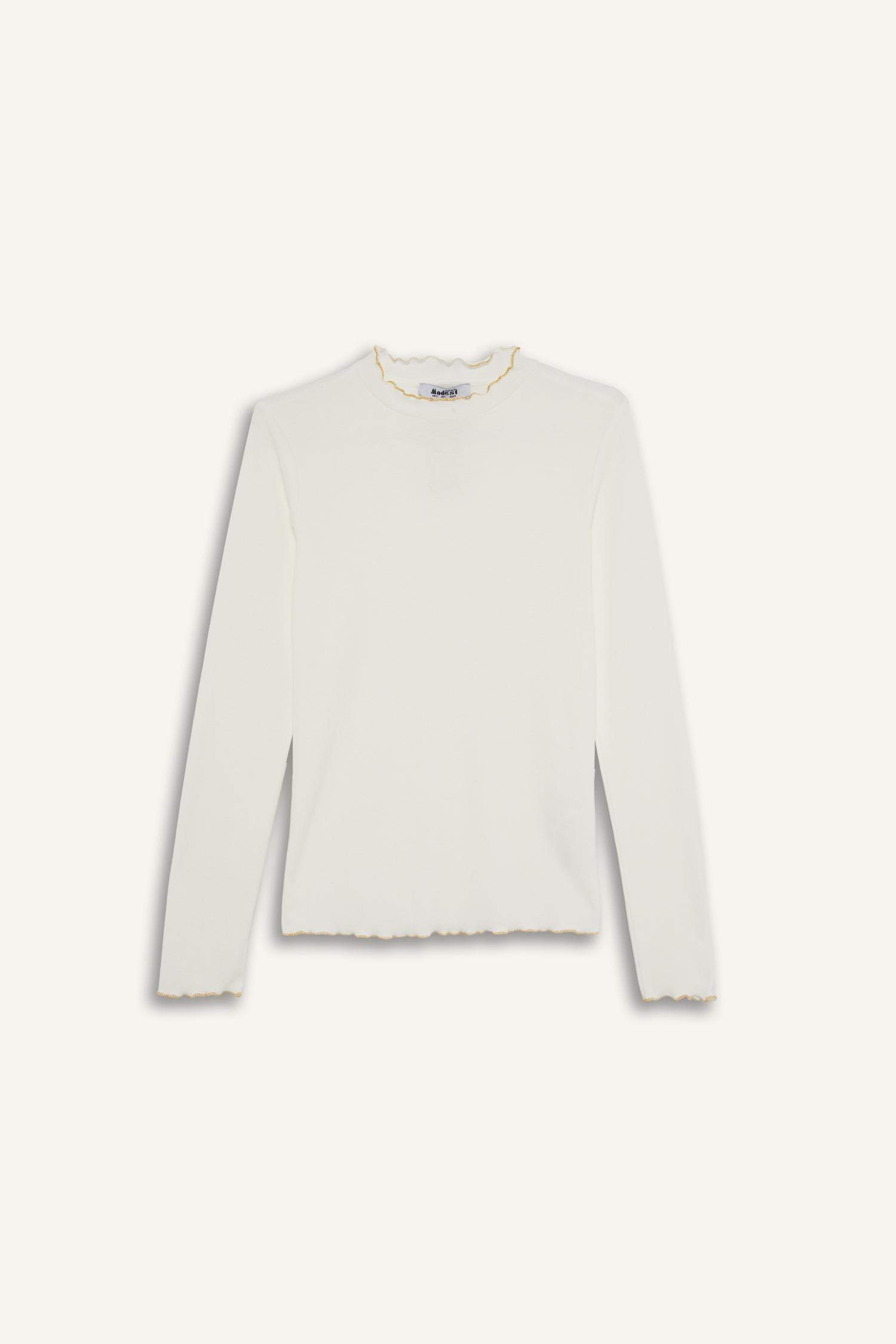 Fitilli Kaşkorse Uzun Kollu Tunik