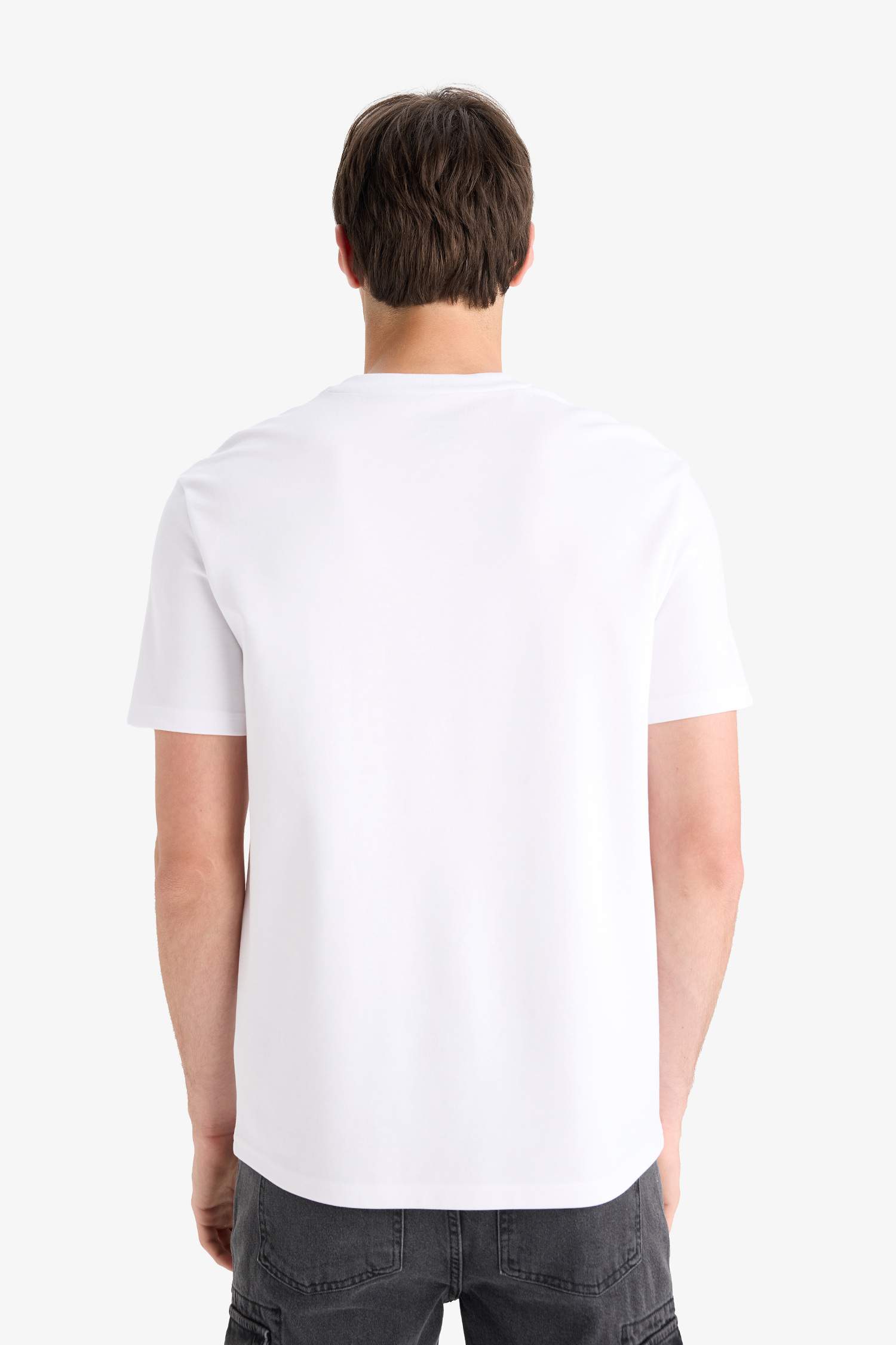 Регулярный крой, футболка с коротким рукавом с надписью