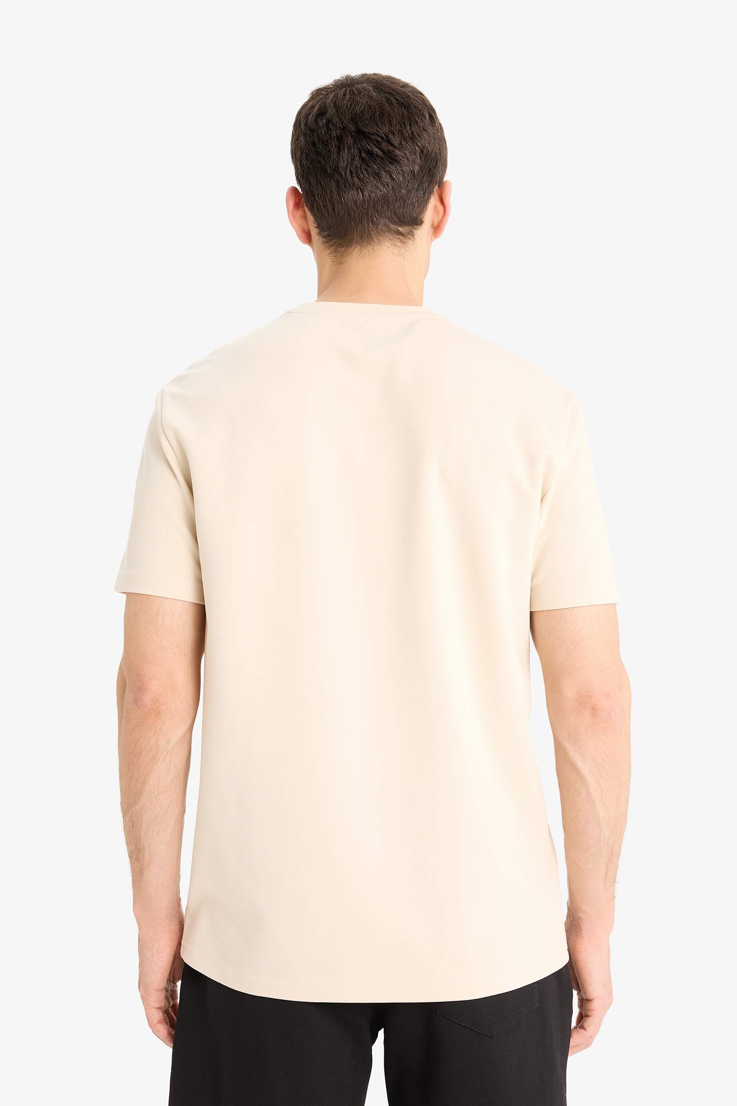 дөңгелек жаға минималл слоган Қысқа жеңді футболка