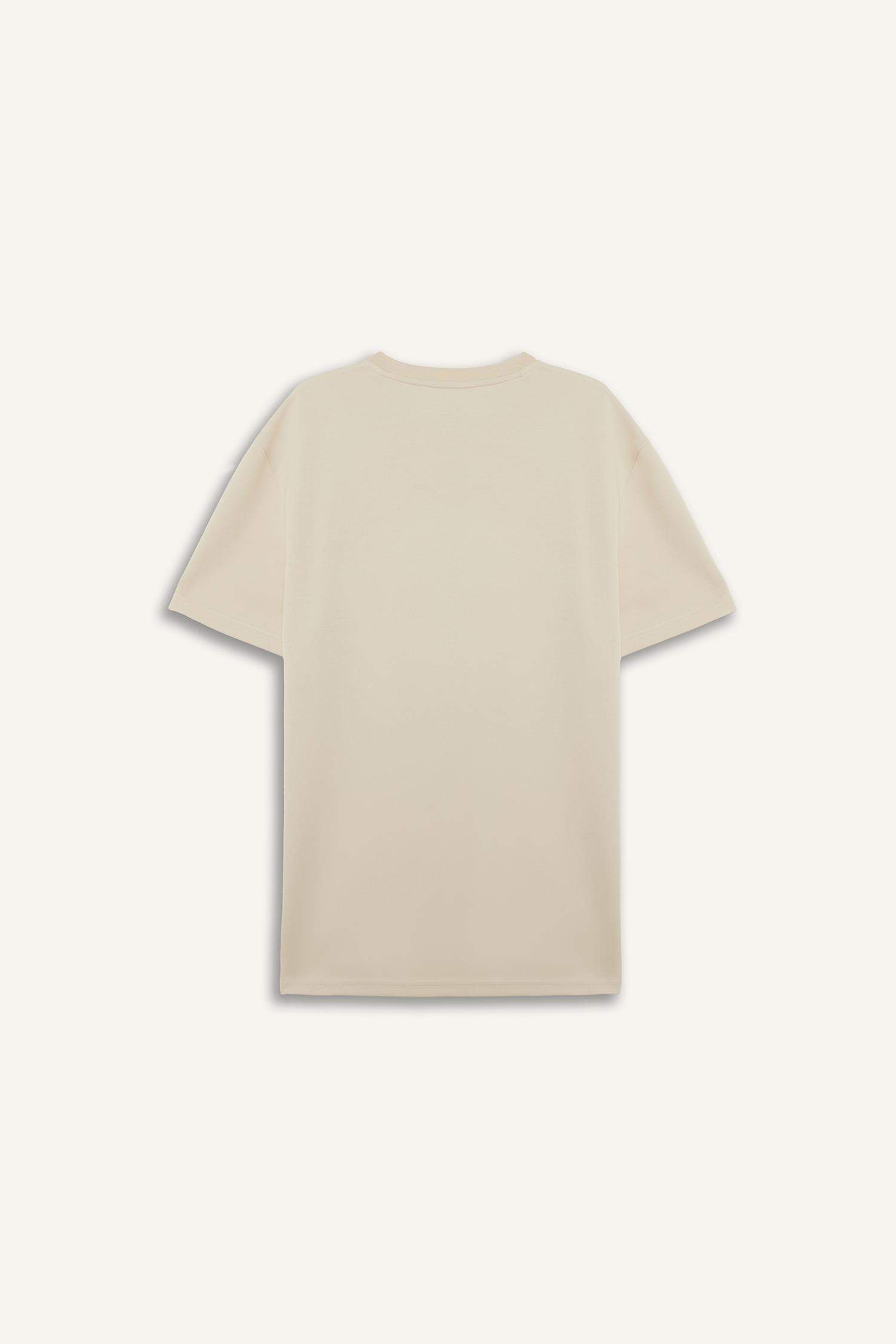 дөңгелек жаға минималл слоган Қысқа жеңді футболка