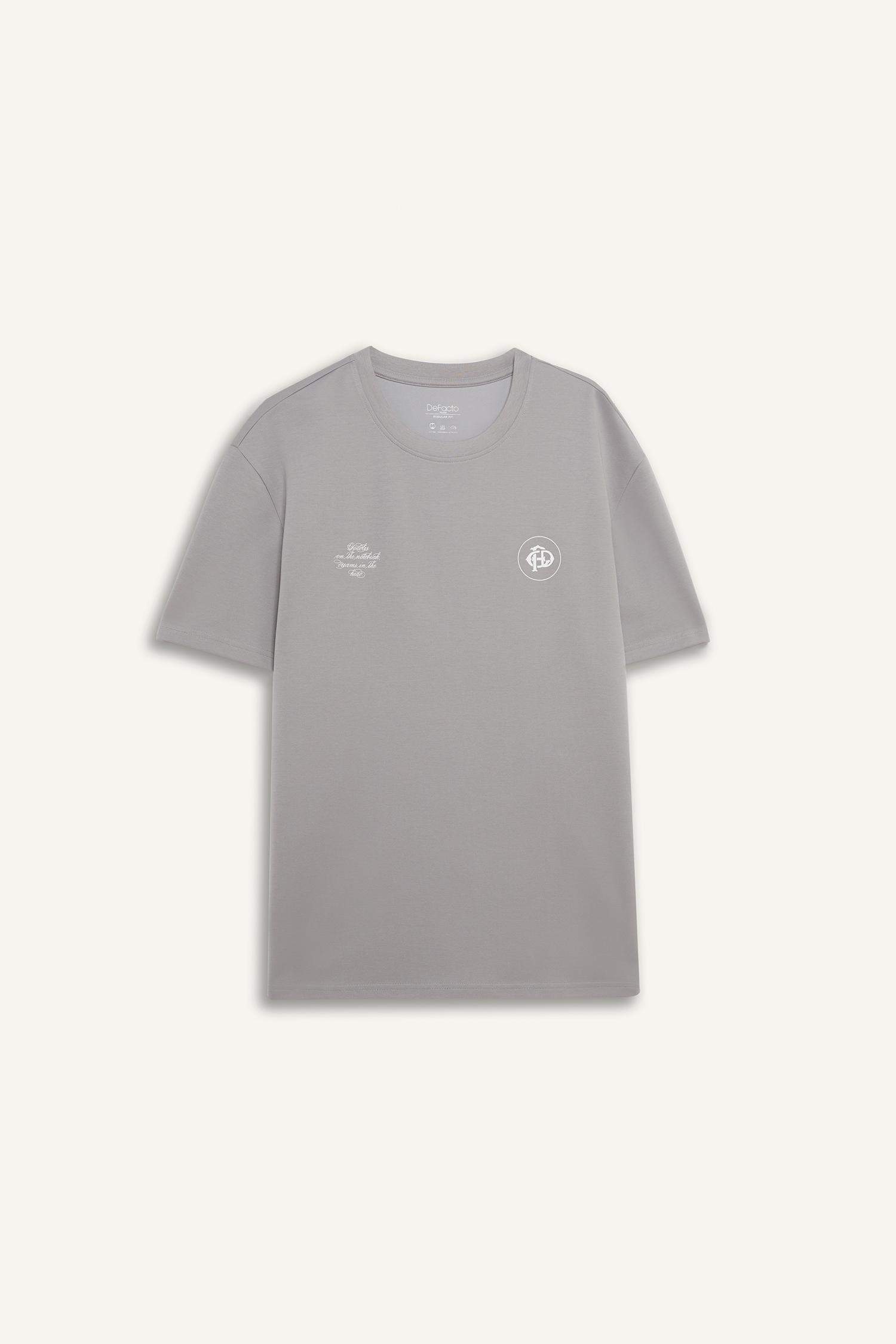 дөңгелек жаға минималл Қысқа жеңді футболка