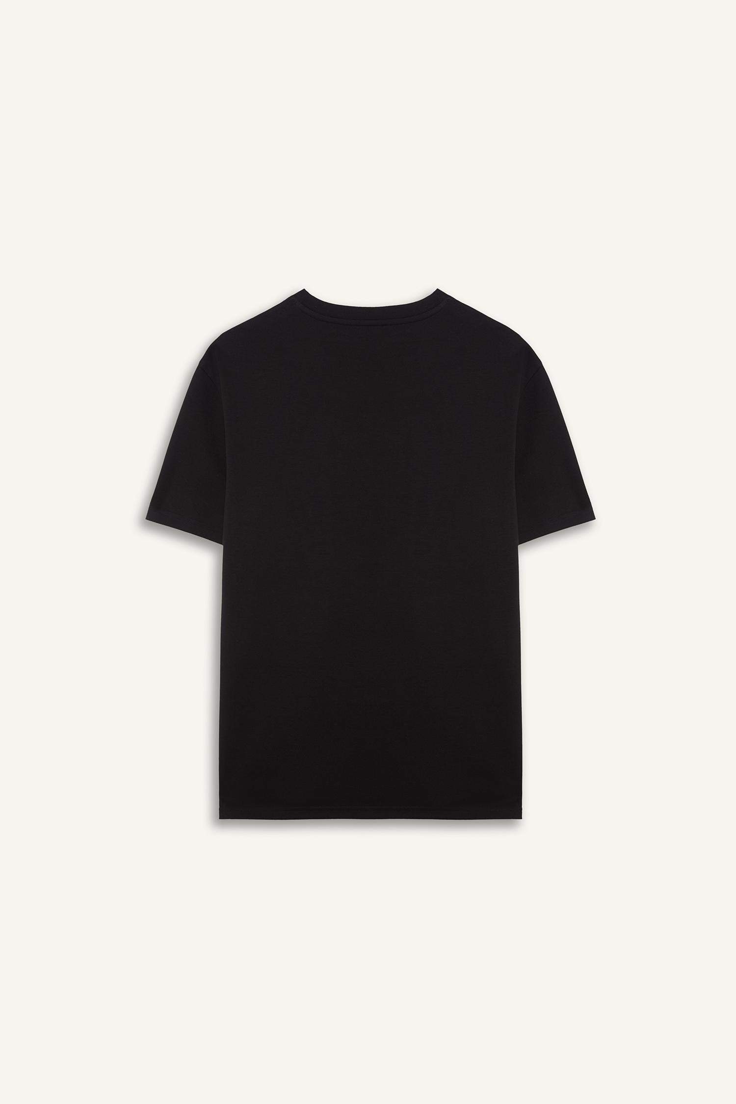 T-shirt imprimé à col rond et manches courtes Coupe régulière