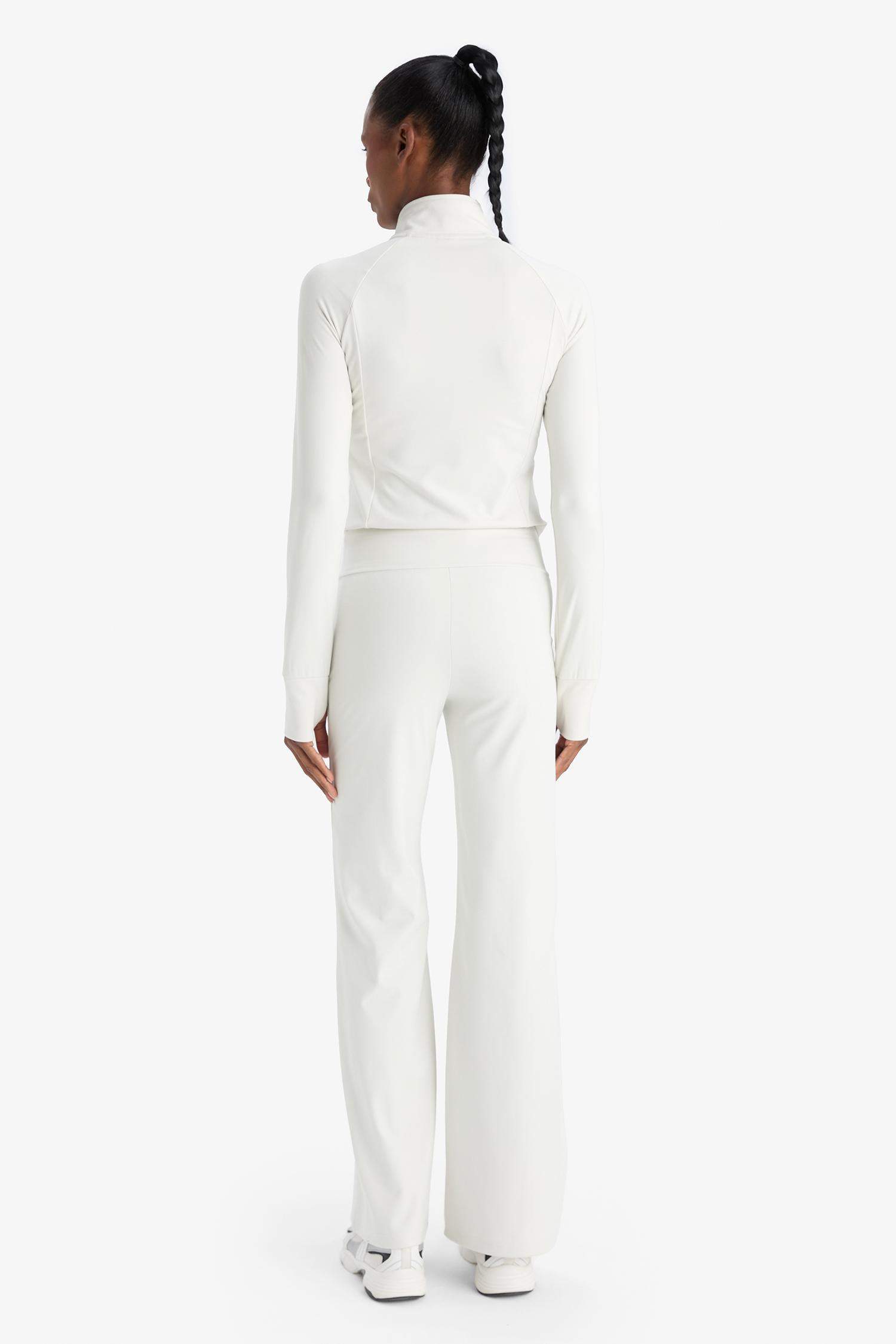 DeFactoFit Wide Leg Geniş Paça Toparlayıcı Yüksek Bel Soft Touch Sporcu Pantolon