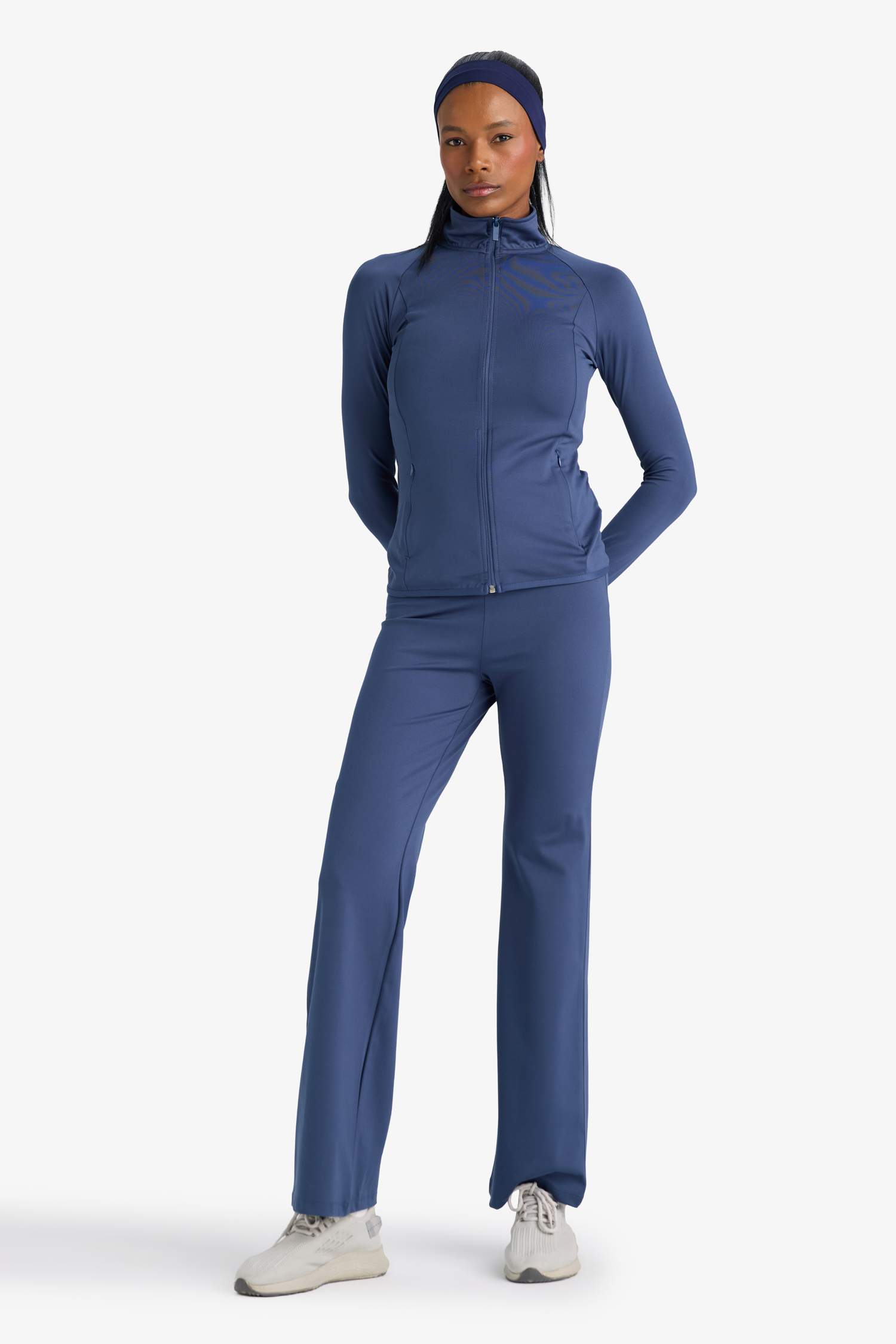 Wide Leg Geniş Paça Toparlayıcı Yüksek Bel Soft Touch Sporcu Pantolon