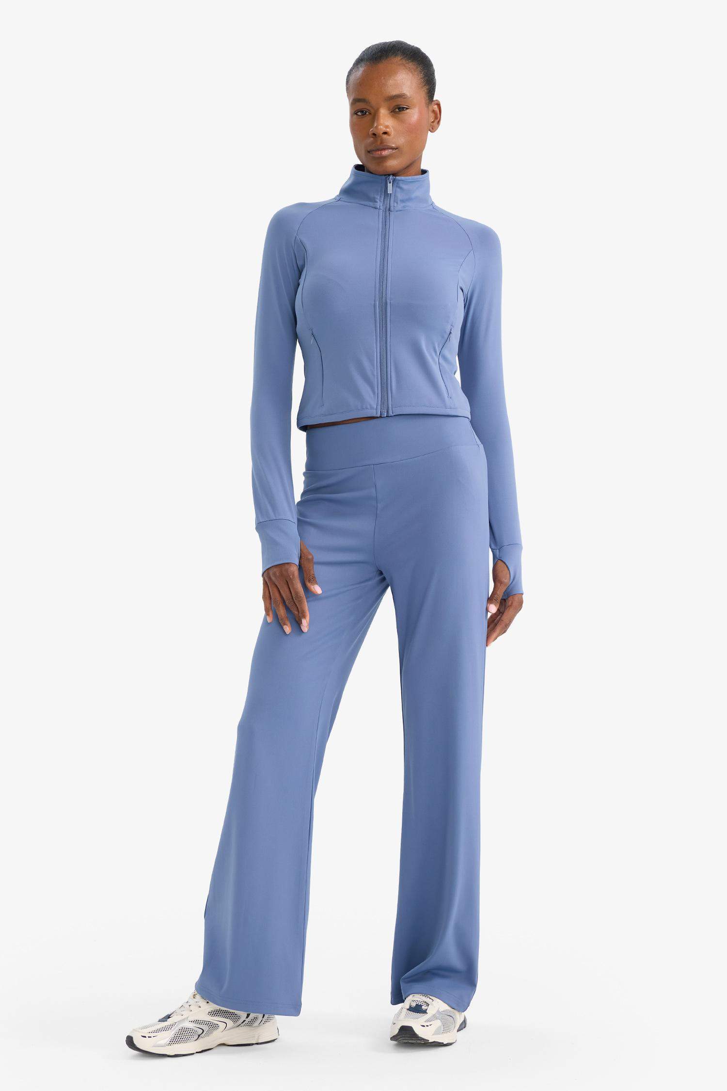 Wide Leg Shaping High Waist Soft Touch Sports Sweatpants