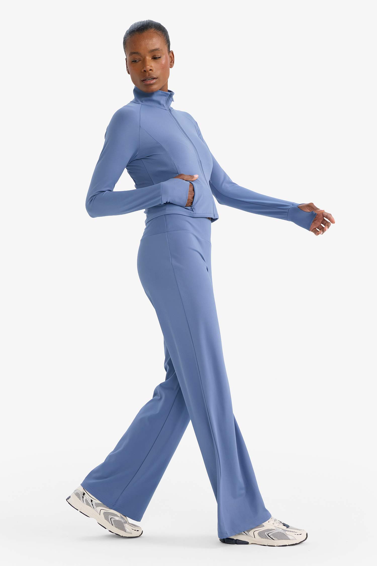 Wide Leg Shaping High Waist Soft Touch Sports Sweatpants