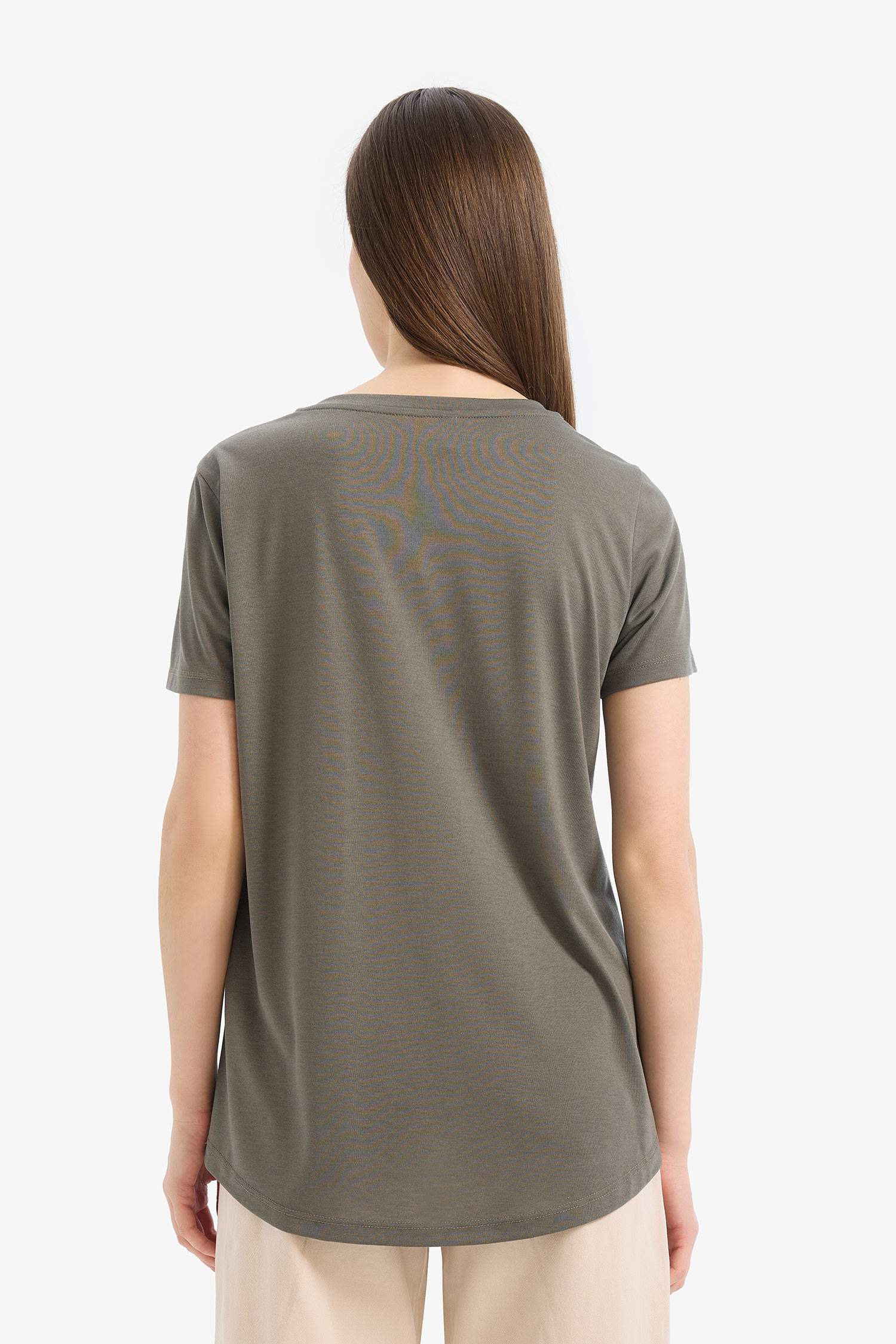 Relax Fit Crew Neck Printed Short Sleeve T-Shirt