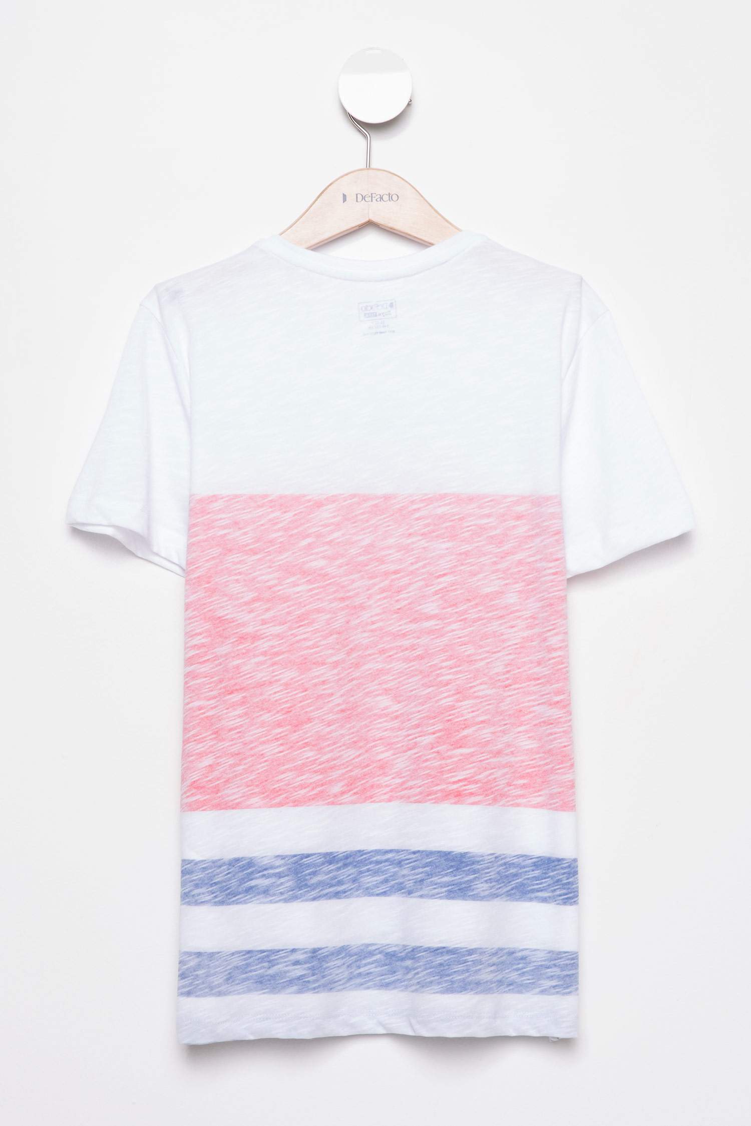 Defacto Baskılı Genç Erkek T-shirt. 2