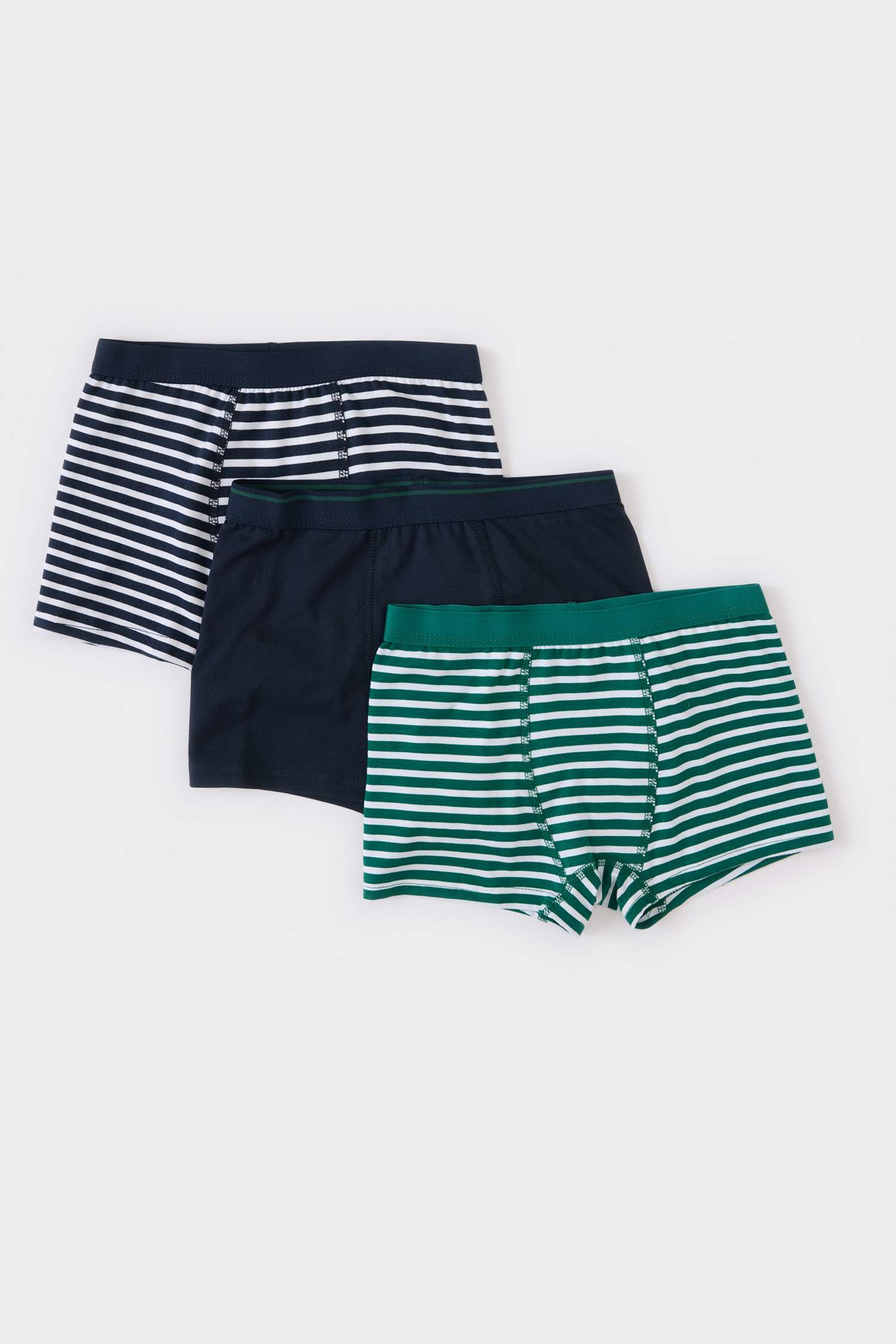 Erkek Çocuk Çizgili 3'lü Boxer