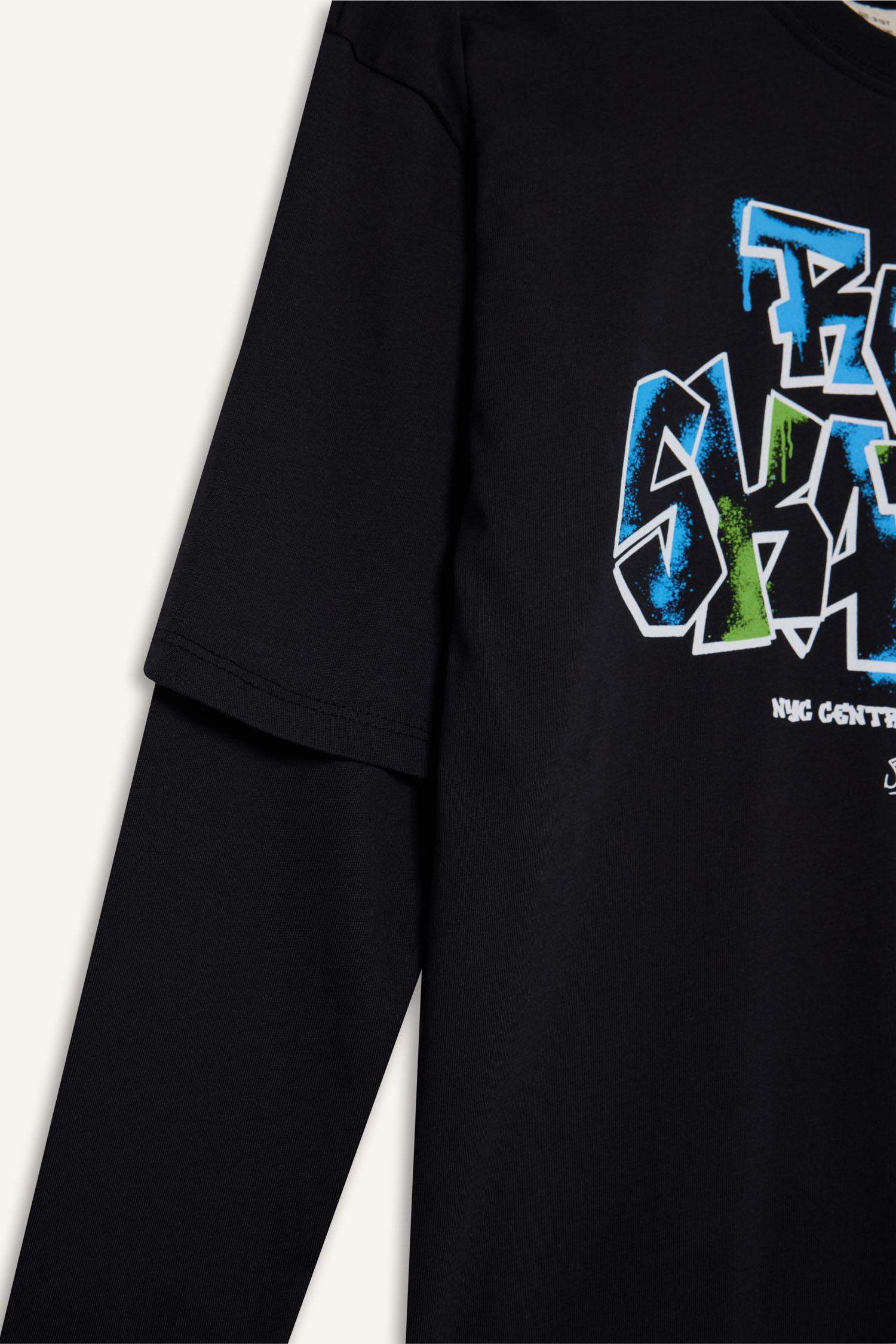 Boy Oversize Fit Crew Neck Printed T-shirt