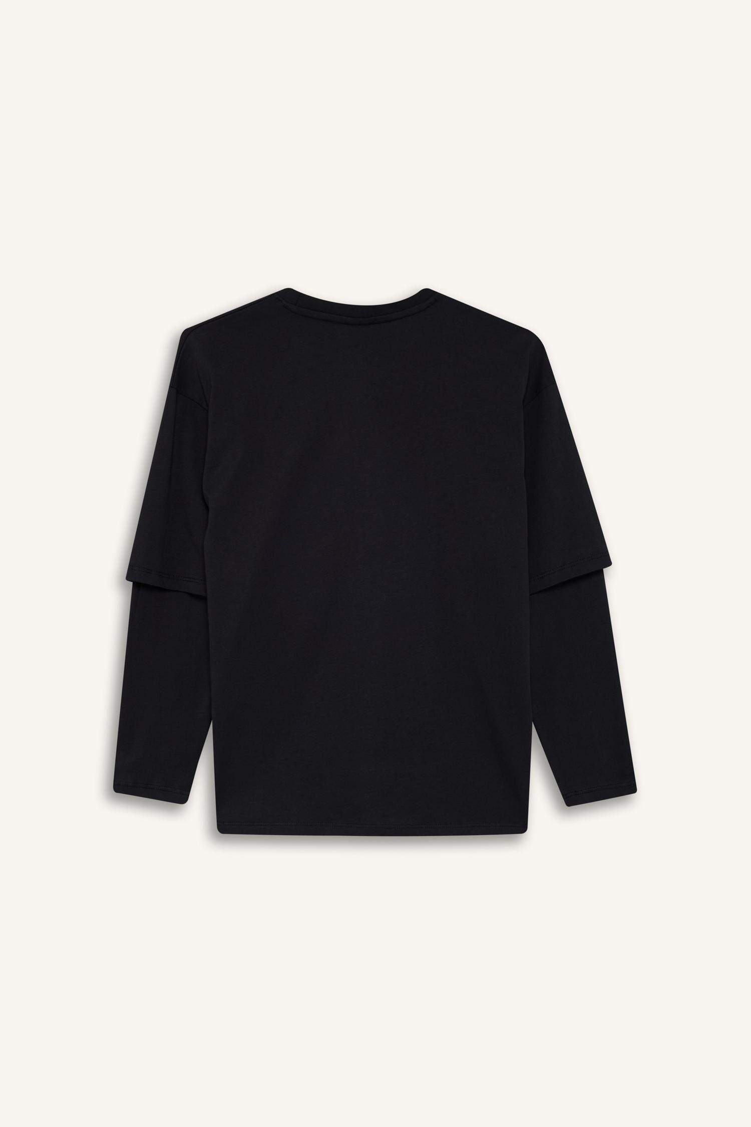 Boy Oversize Fit Crew Neck Printed T-shirt